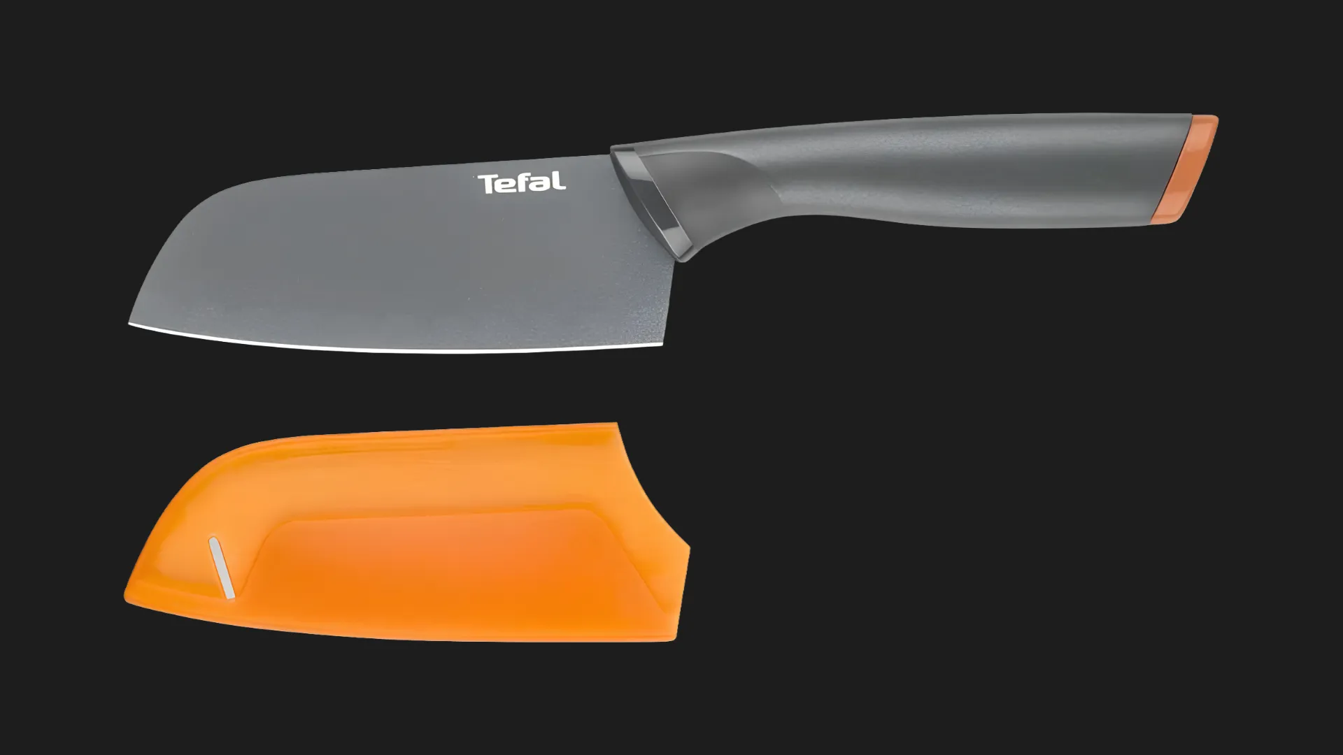 Кухонний ніж Сантоку Tefal Fresh Kitchen 12см (Gray) (K1220104)
