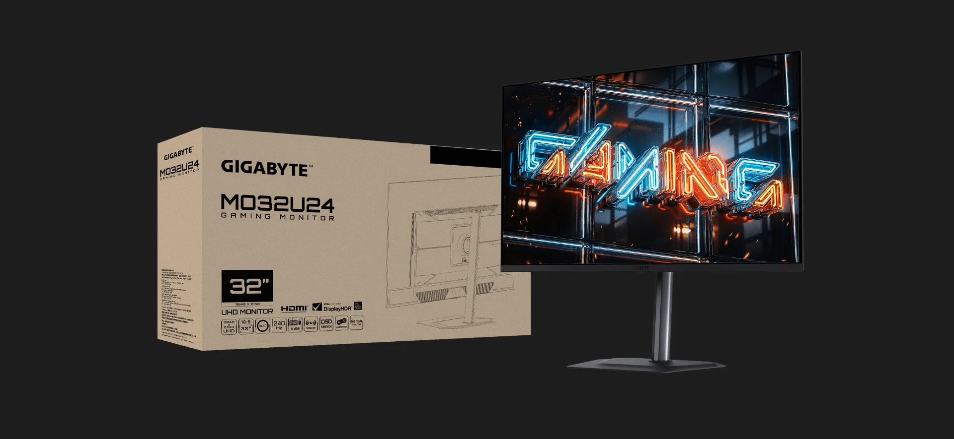 Монитор GIGABYTE 31.5" MO32U24 OLED 240Hz