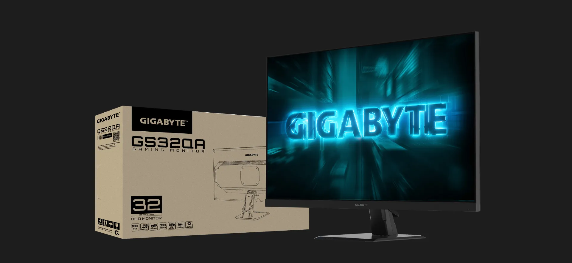 Монитор GIGABYTE 31.5" GS32QA IPS 180Hz