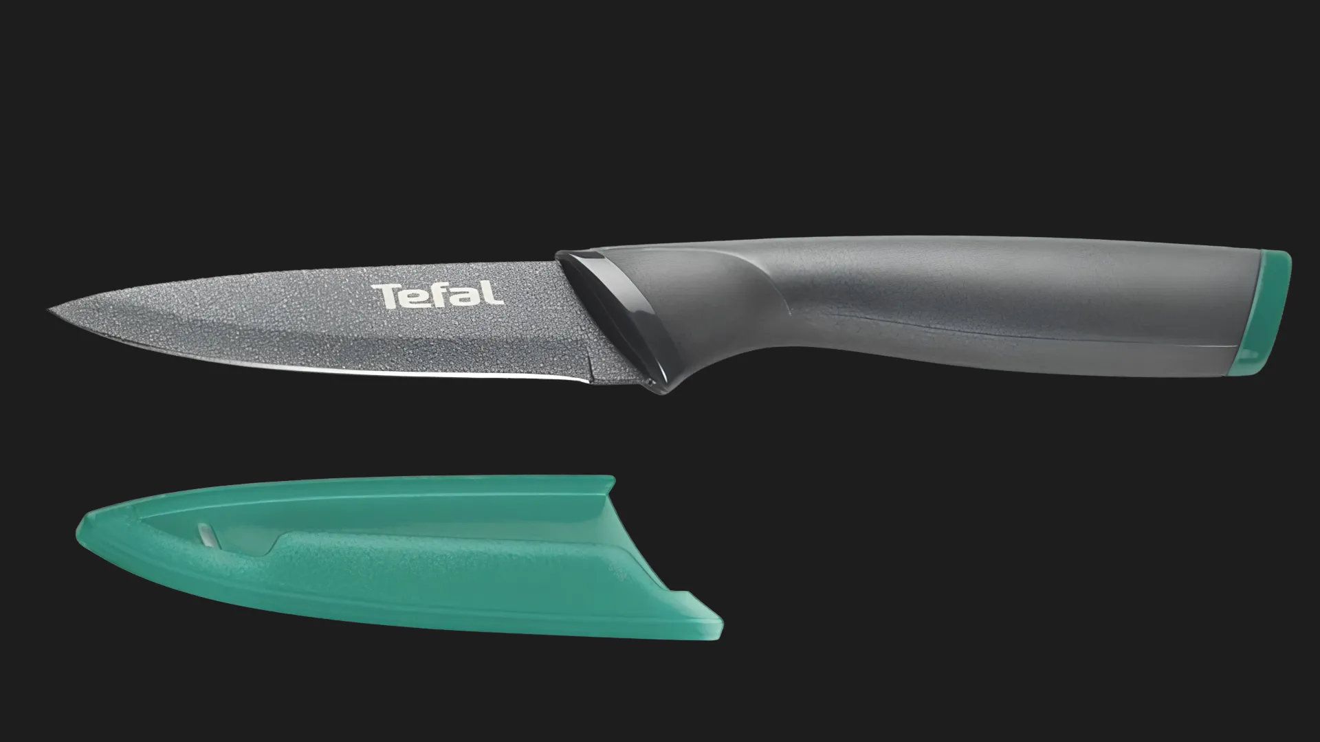 Кухонный нож для чистки овощей Tefal Fresh Kitchen 9см (Gray) (K1220604)