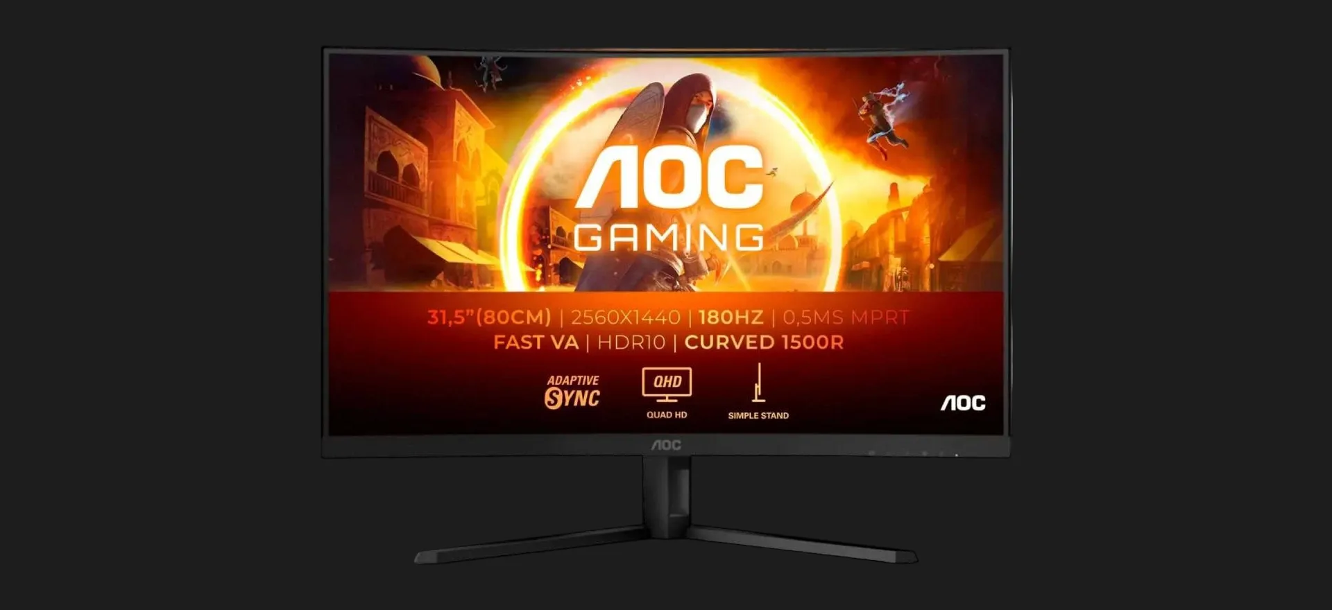 Монитор AOC 31.5" VA 180Hz CQ32G4VE