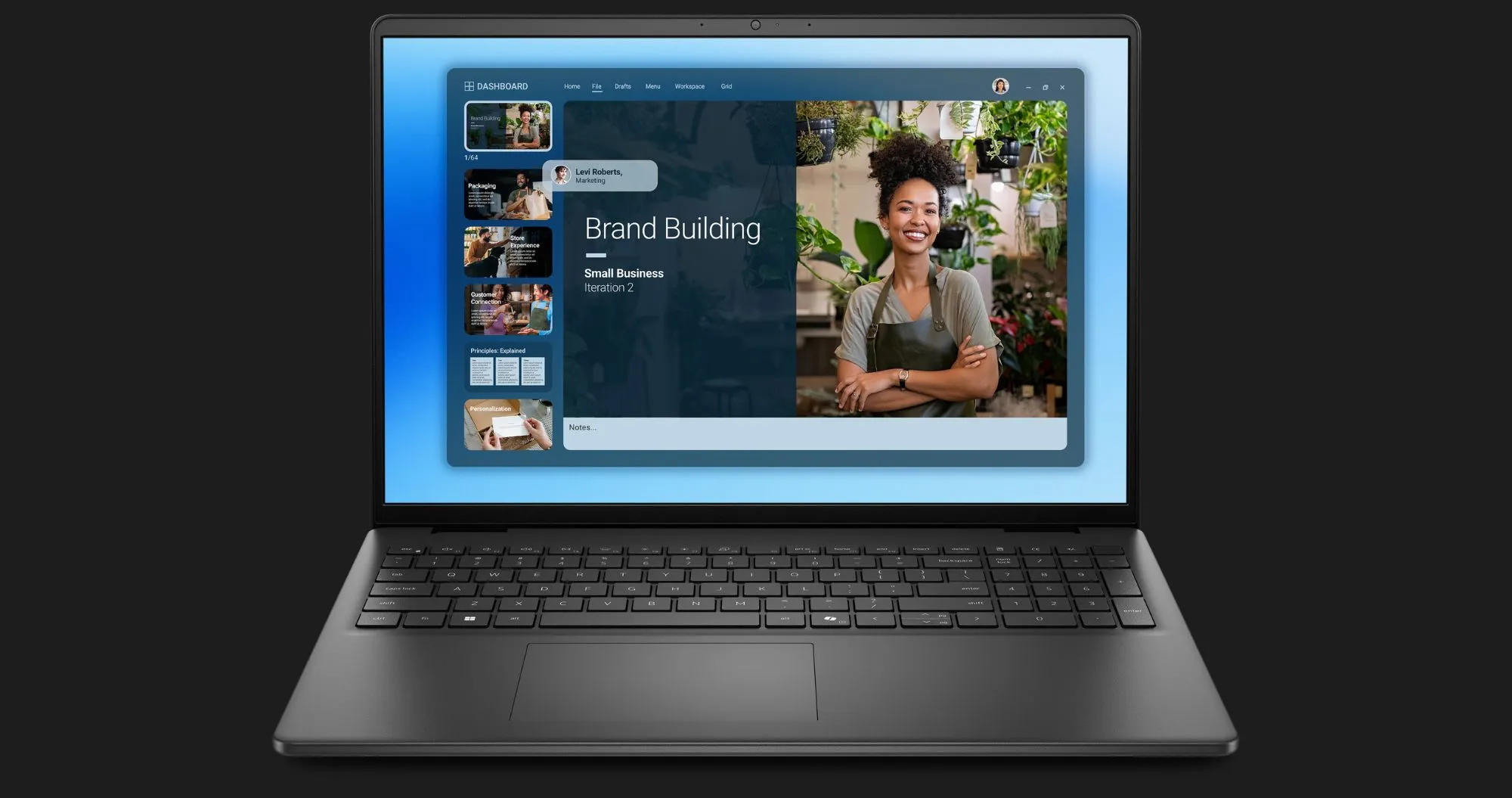 Ноутбук Dell 16 16" (Intel Core 5/16GB/1TB (SSD)/Intel Graphics) (DC16250_RPLU-R_011) (Standard)