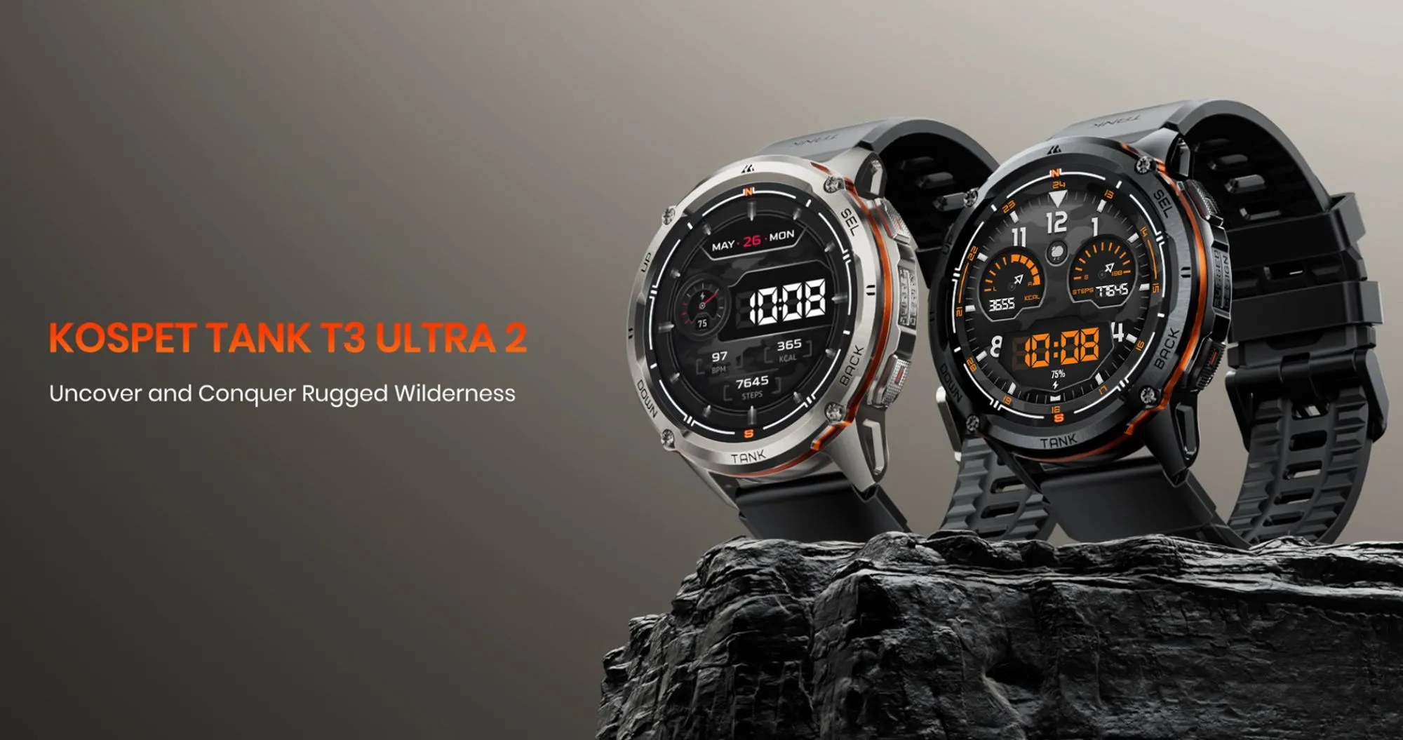 Смарт-часы KOSPET TANK T3 ULTRA 2 Black
