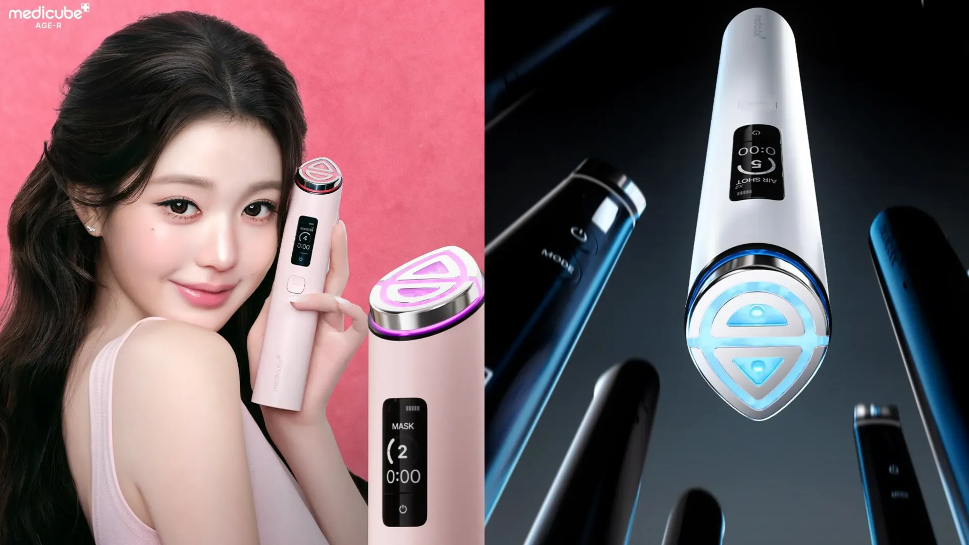 Пристрій для догляду за обличчям Medicube AGE-R Booster Pro X2 (Pink)
