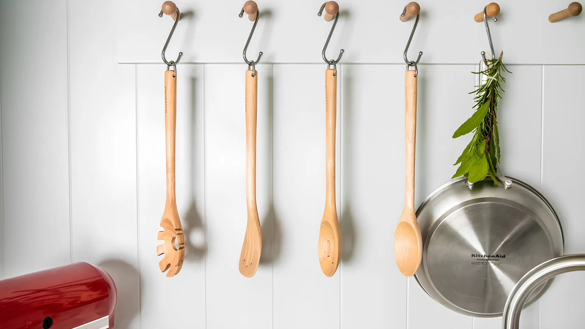 Набір кухонного приладдя KitchenAid Coreline 4 предмета береза (Natural wood) (KQR752BXE)