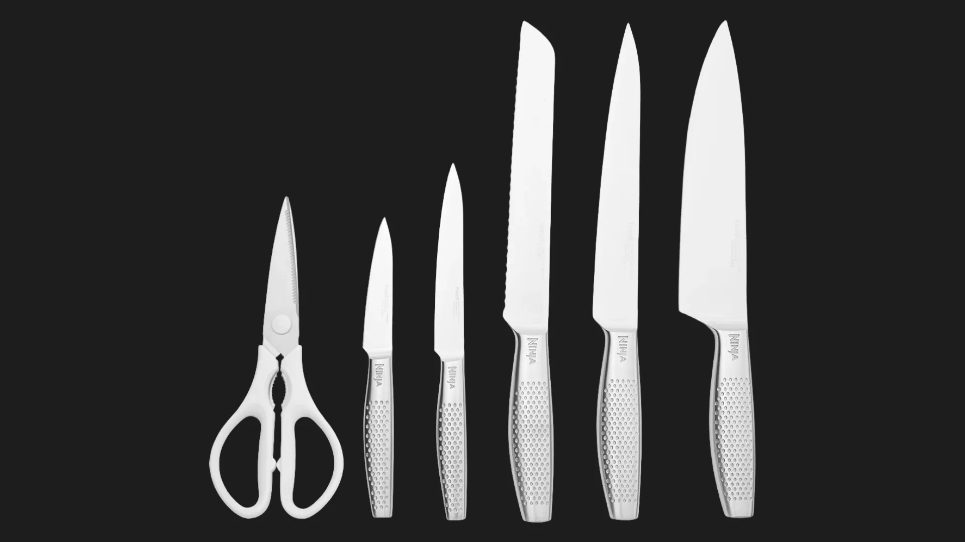 Набор ножей Ninja StaySharp из 6 предметов (Steel/White) (K62006EUWH)