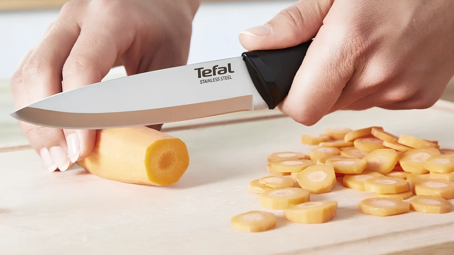 Набор ножей Tefal Essential 3шт (Black) (K2219455)
