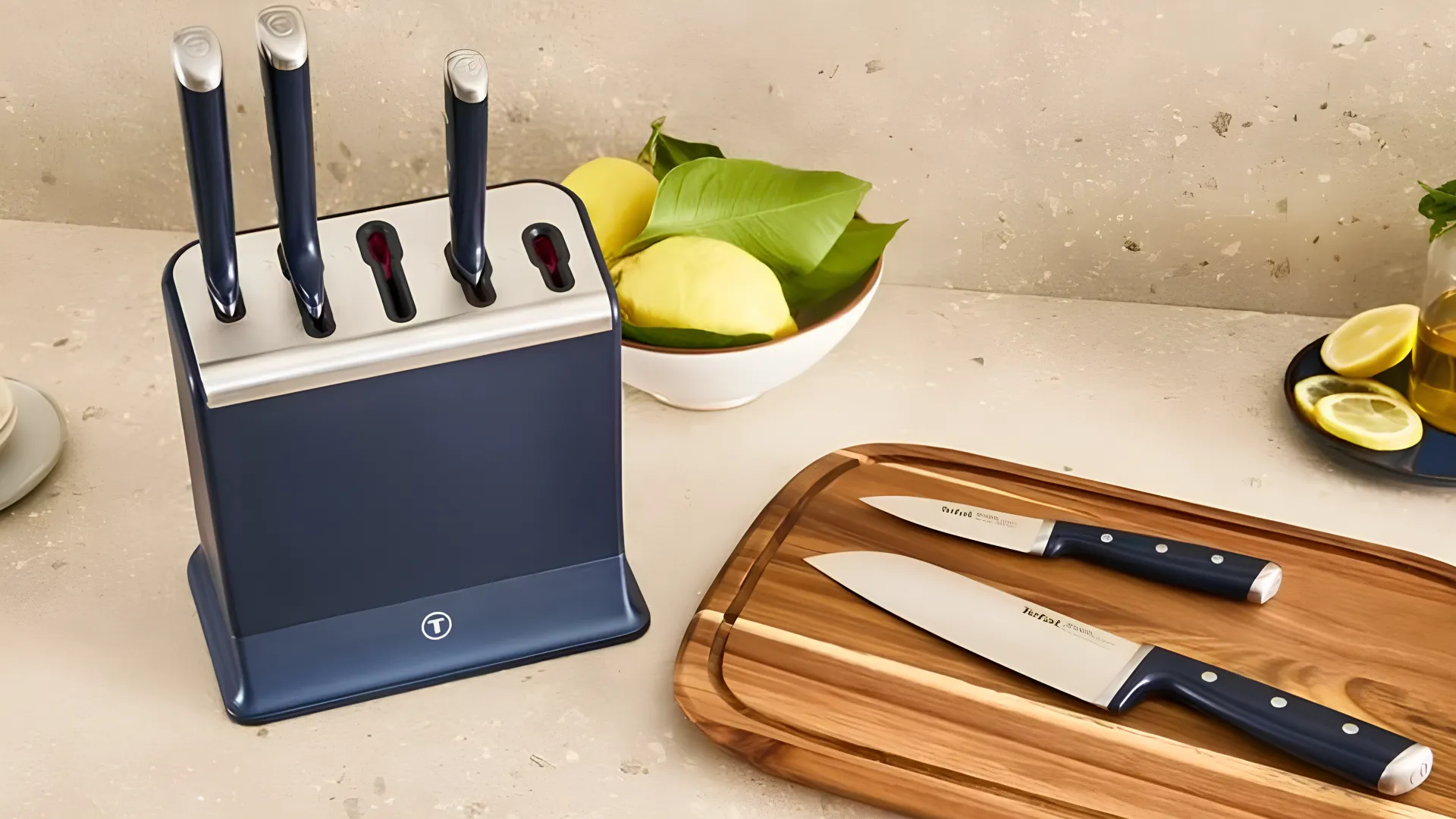 Набор ножей Tefal Ever Sharp Pro 6 пр (Steel/Blue) (K297S644)