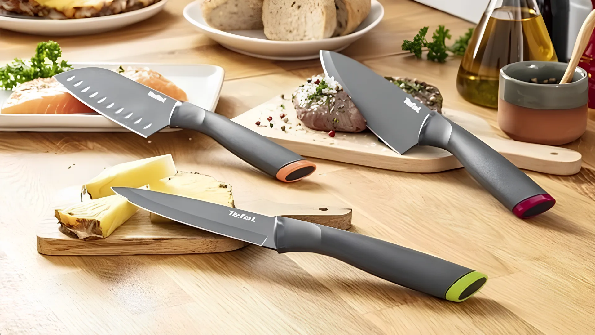 Набор ножей Tefal Fresh Kitchen 2шт (Gray) (K122S205)