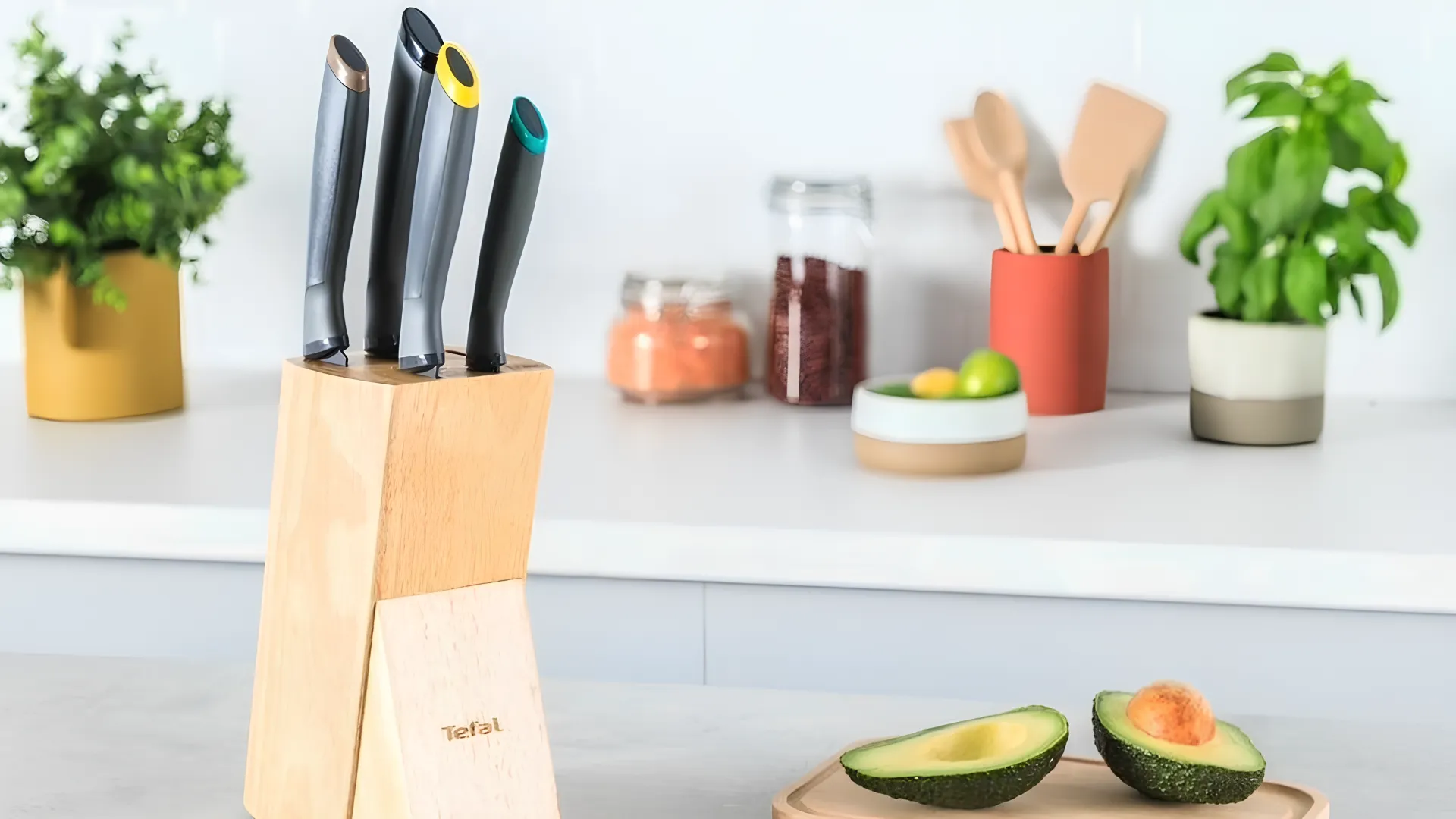 Набор ножей Tefal Fresh Kitchen 5шт (Gray) (K122S504)