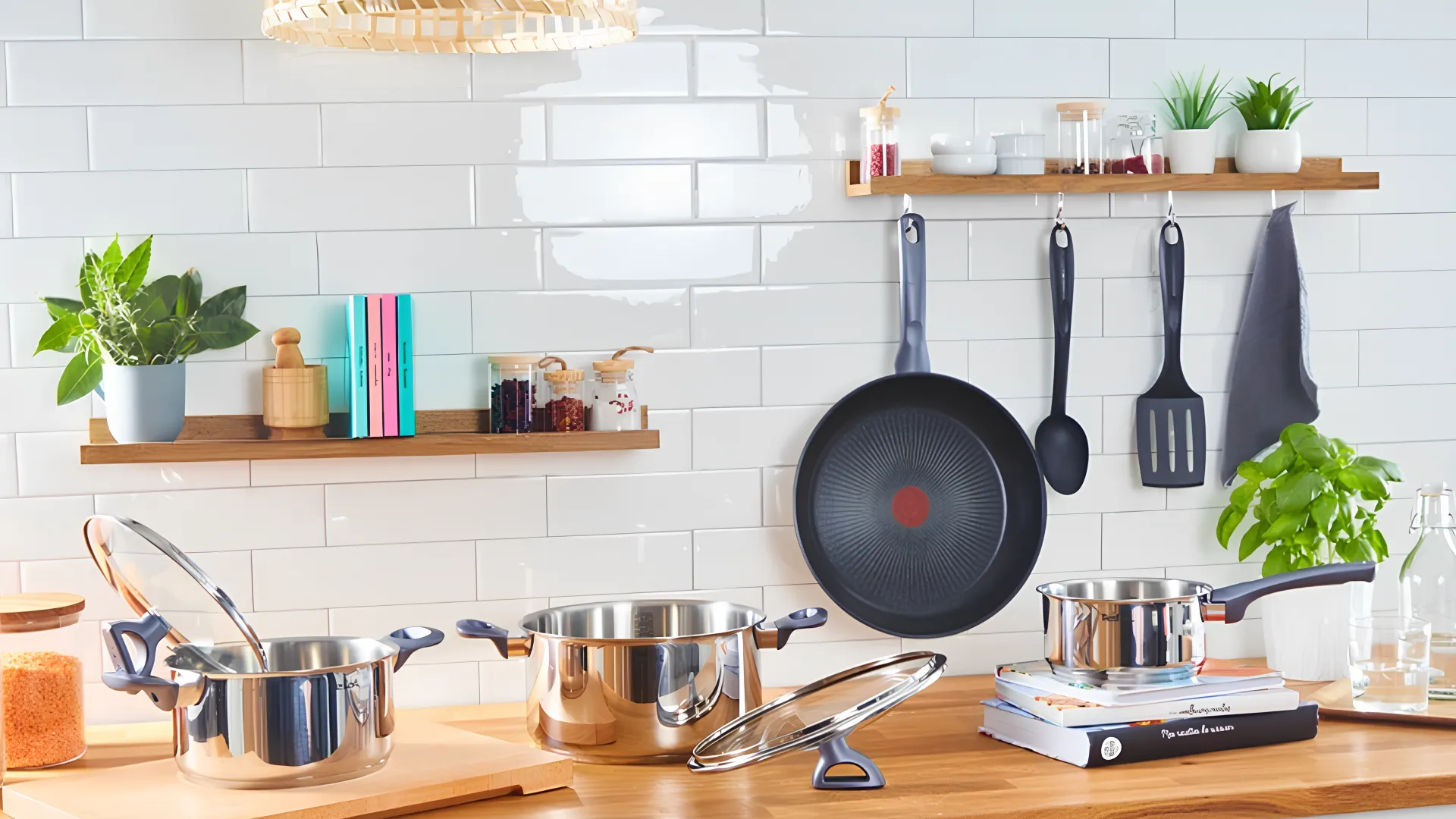 Набор посуды Tefal Daily Cook (Silver/Black) (G713SB45)