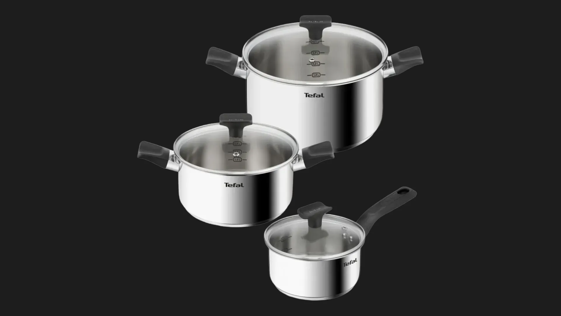 Набор посуды Tefal Delicious 6 пр (Steel) (B925S655)