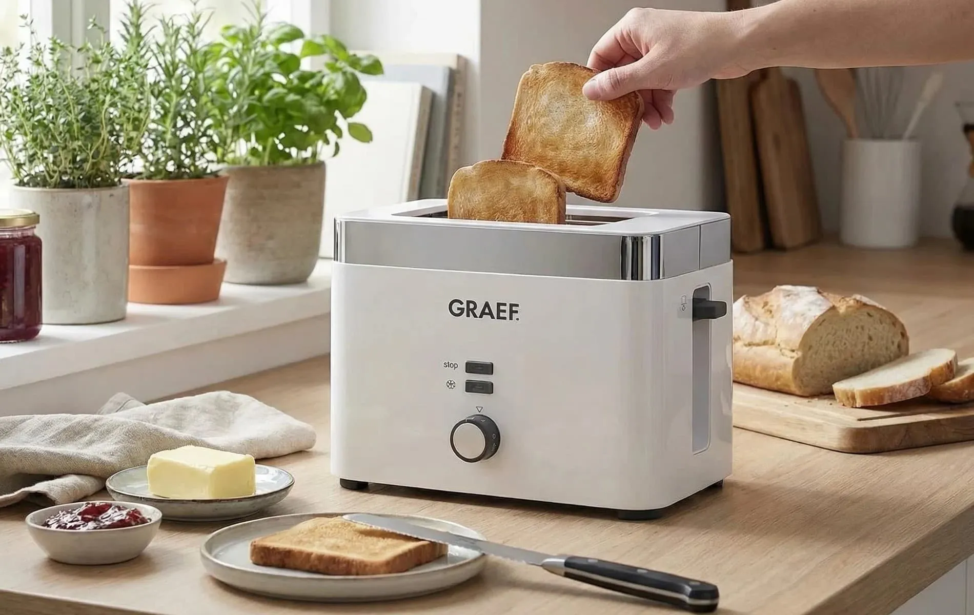 Тостер Graef TO 61 с металлическим корпусом