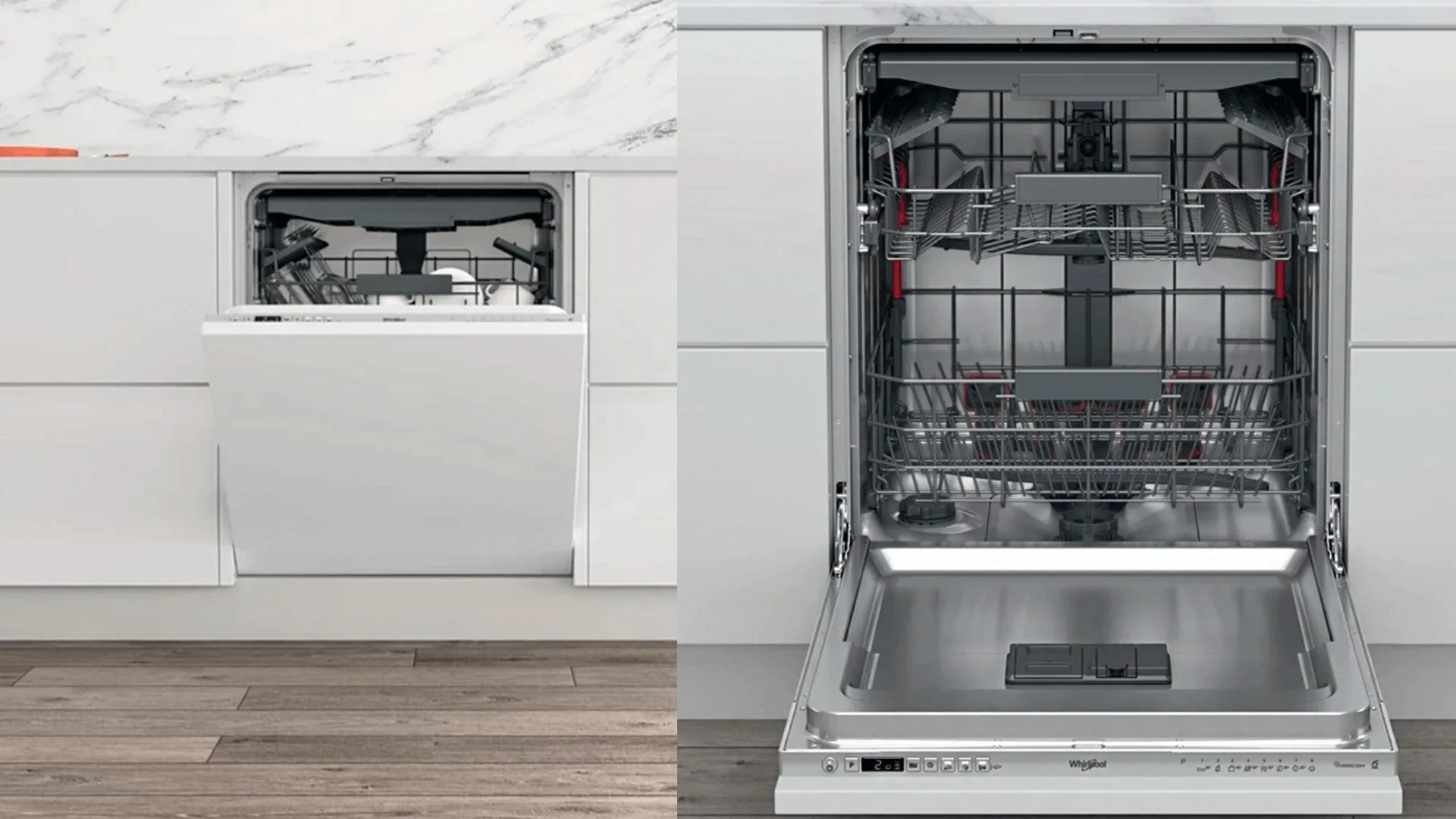 Посудомийна машина вбудована Whirlpool (WSIO3O34PFEX) (White)