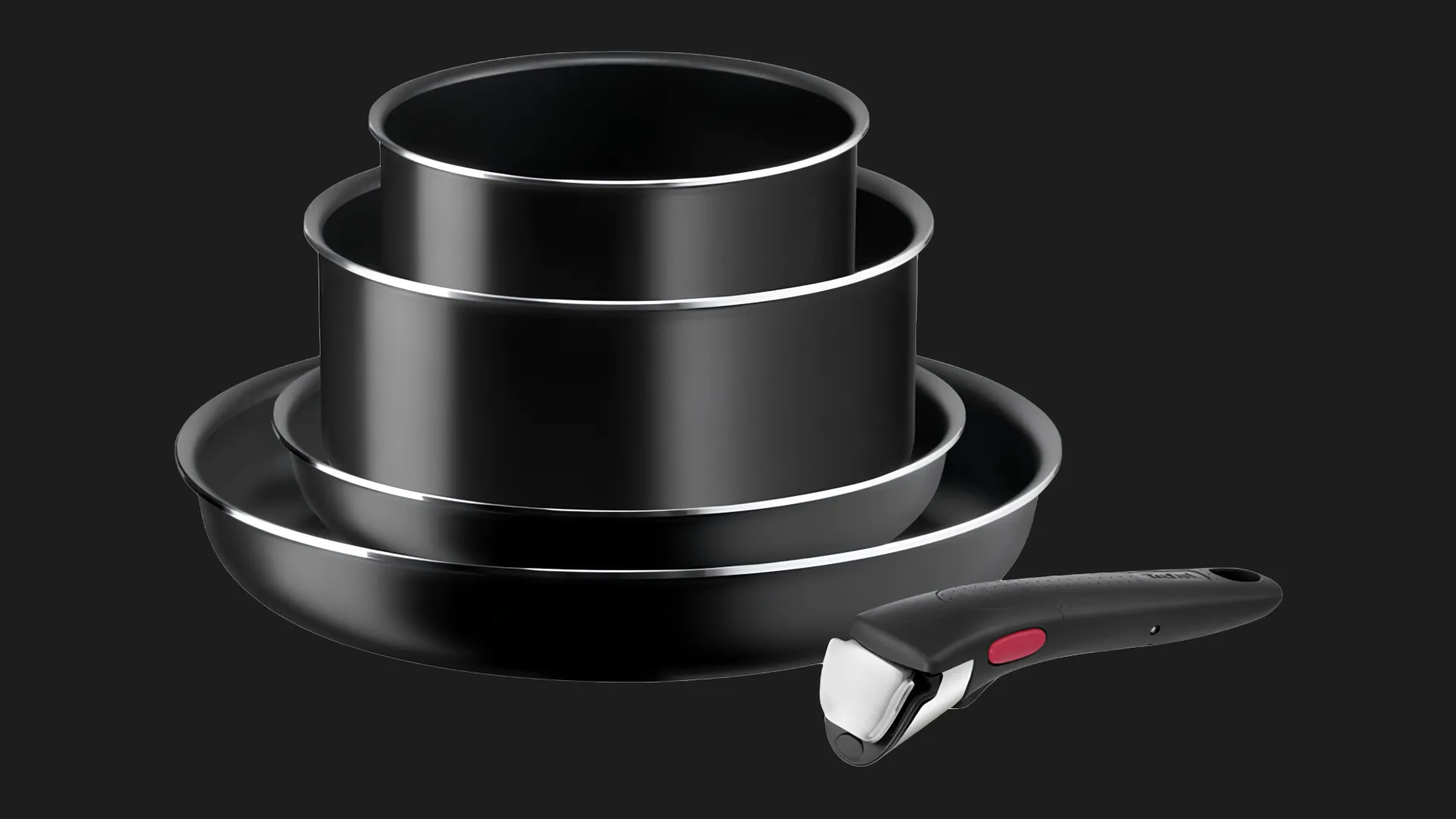 Набор посуды Tefal Ingenio Easy Cook&Clean 5 пр (Black) (L1539543)