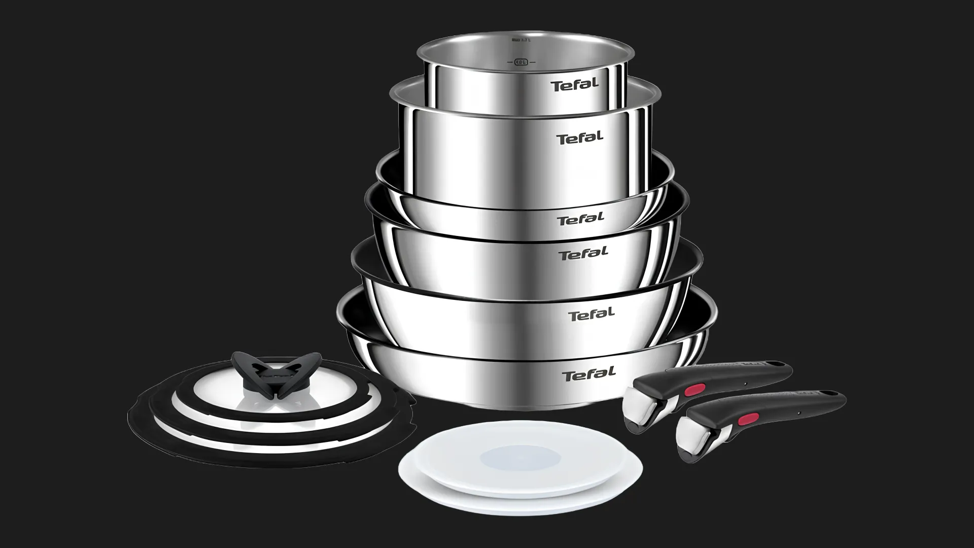 Набор посуды Tefal Ingenio Emotion 13 пр (Silver) (L897SD74)