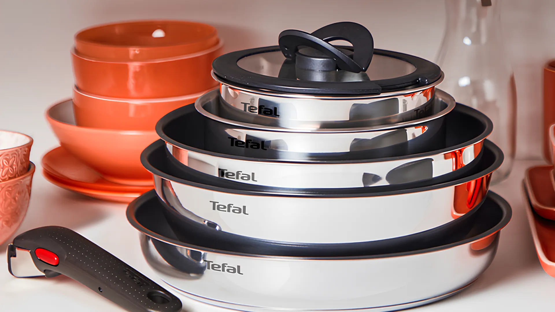 Набор посуды Tefal Ingenio Emotion 13 пр (Silver) (L897SD74)