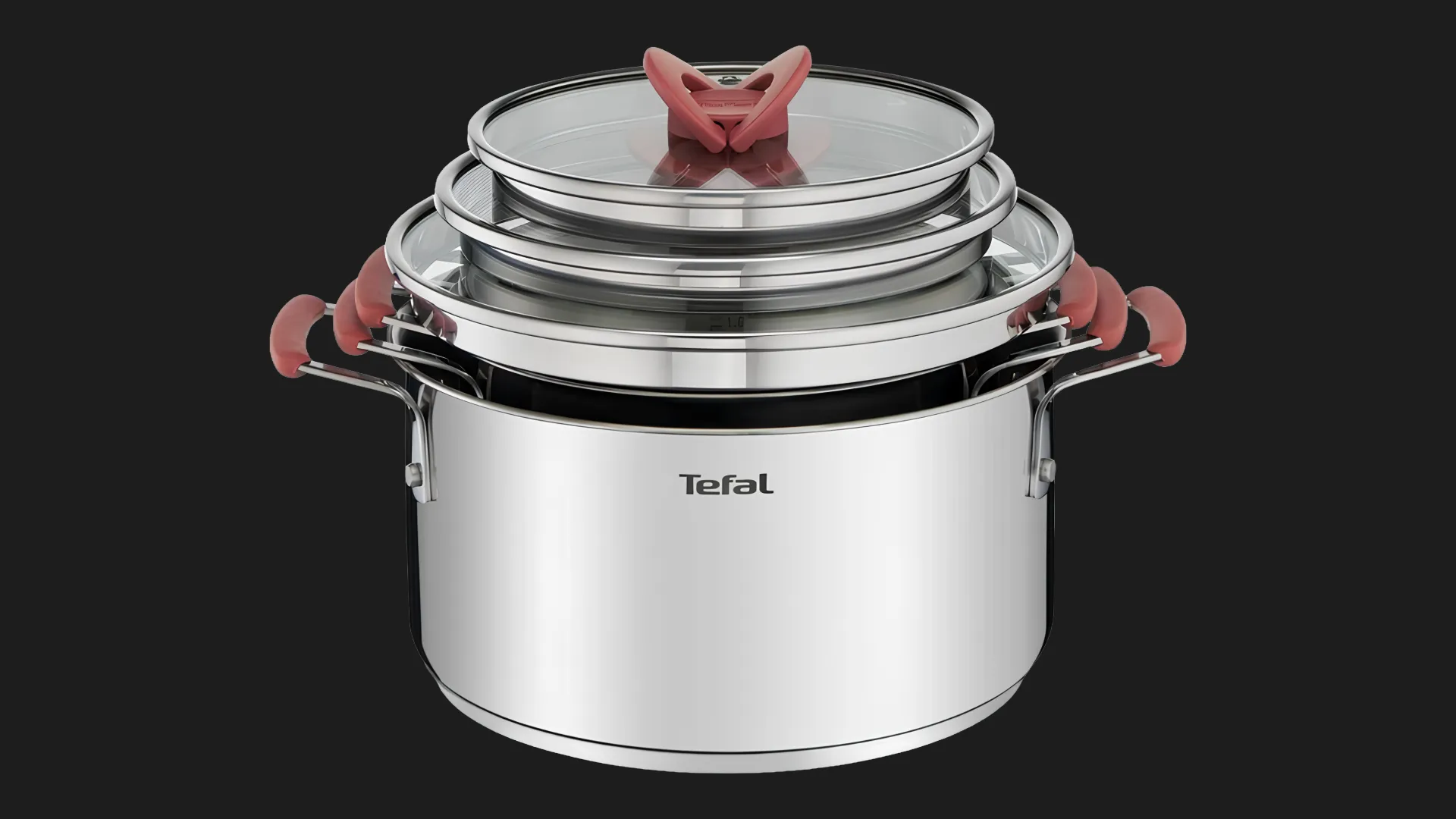 Набор посуды Tefal Opti Space 6 пр (Silver) (G720S674)
