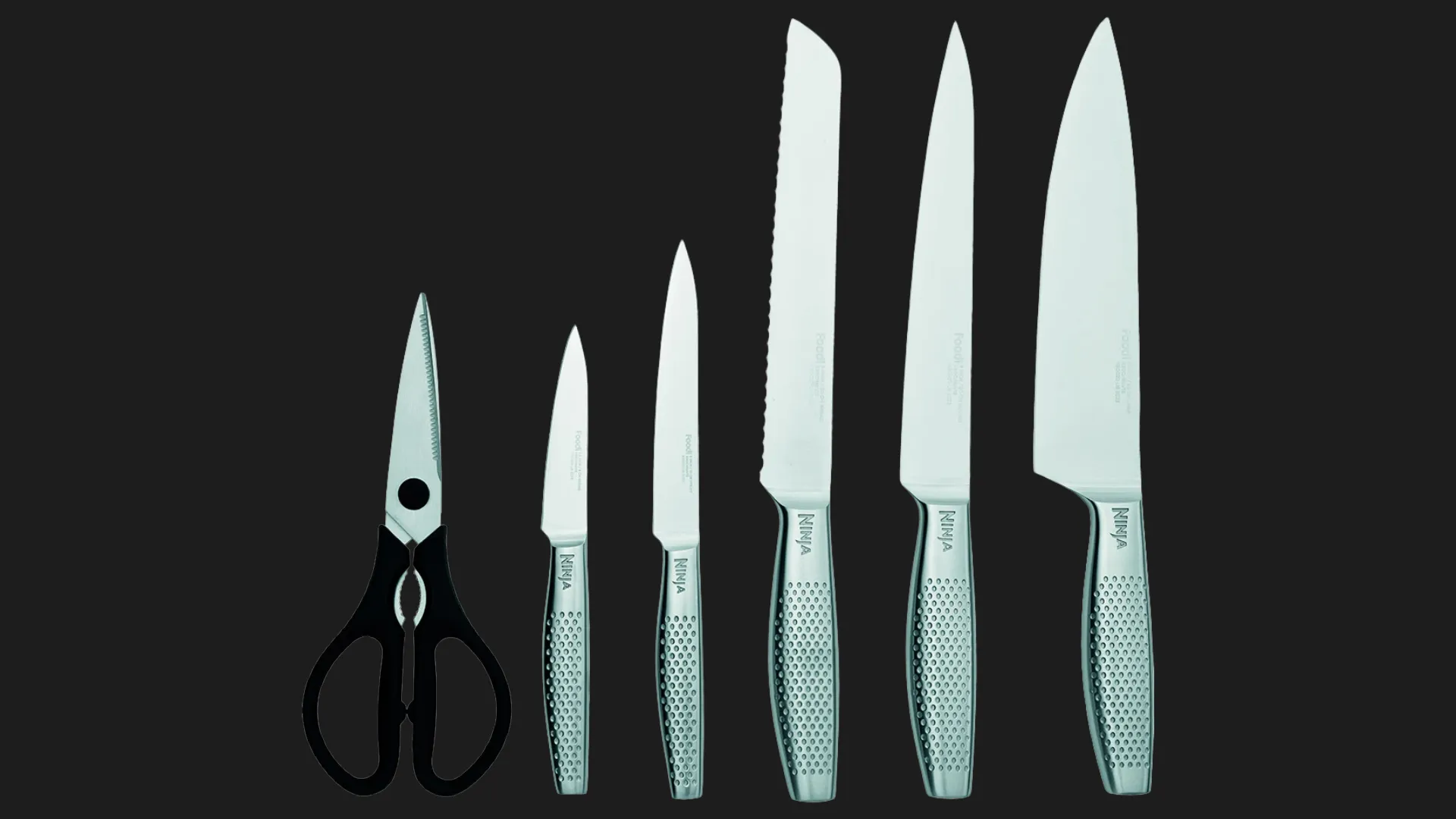 Набор ножей Ninja StaySharp из 6 предметов (Steel/Black) (K62006EUUK)