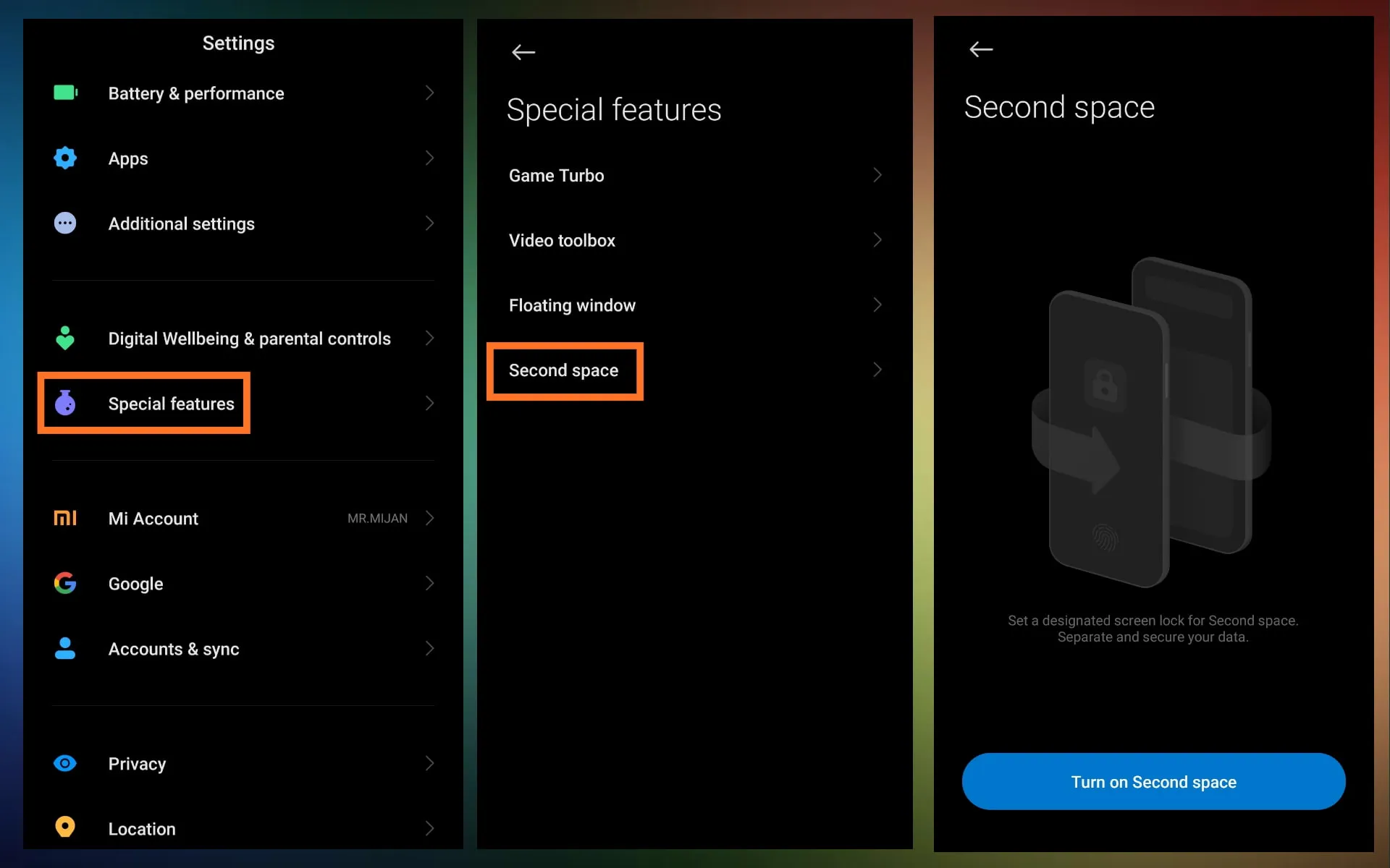 второе пространство Xiaomi