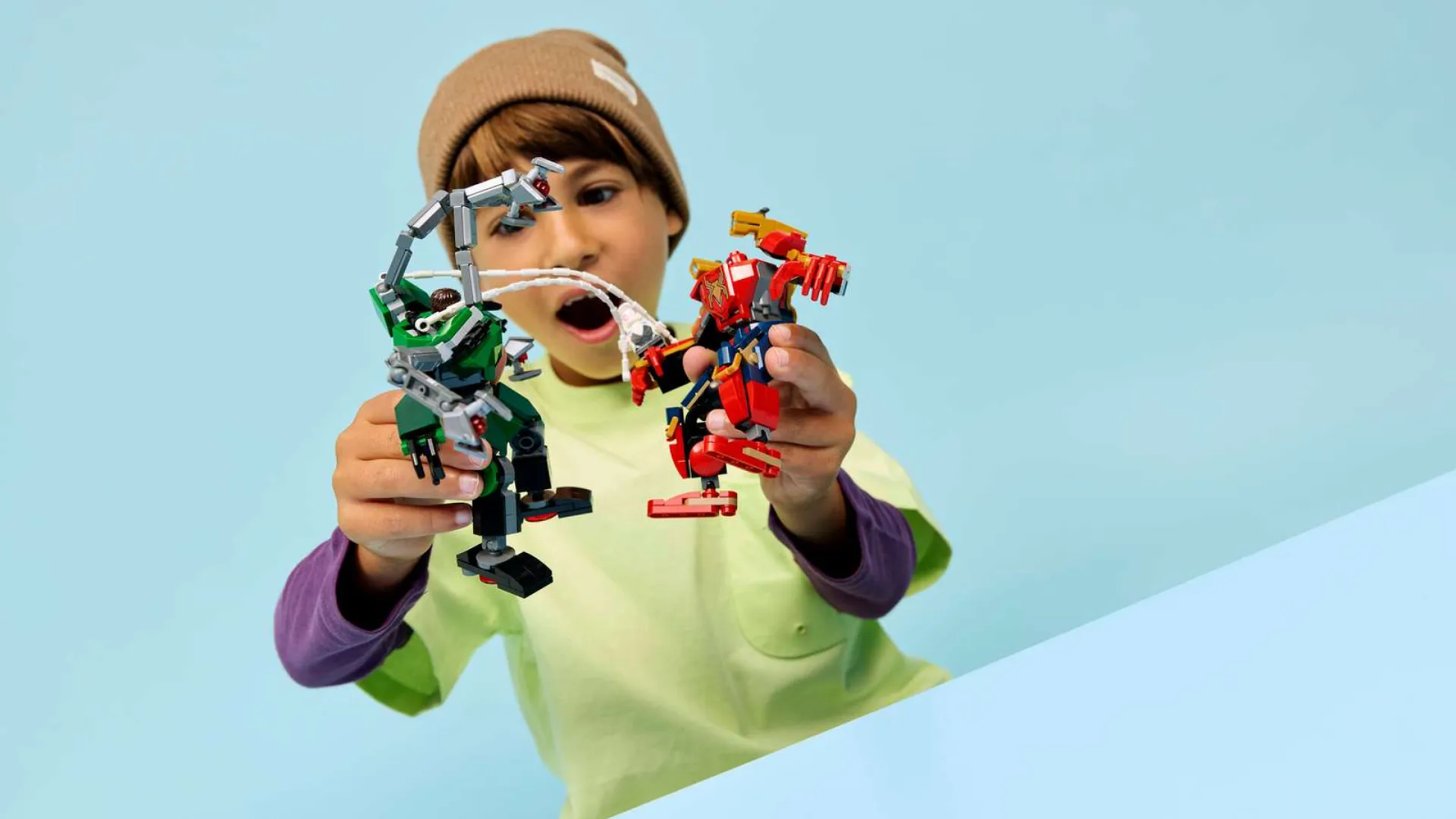 Конструктор LEGO Marvel Битва роботов: Человек-паук и Доктор Осьминог (76338)