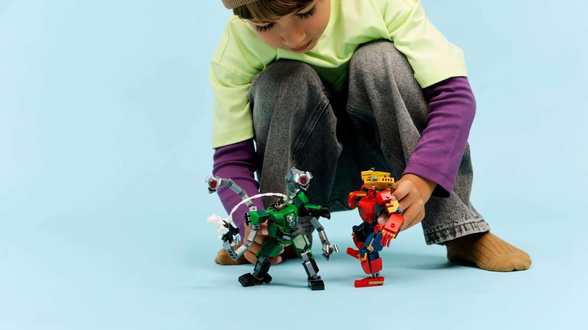 Конструктор LEGO Marvel Битва роботов: Человек-паук и Доктор Осьминог (76338)