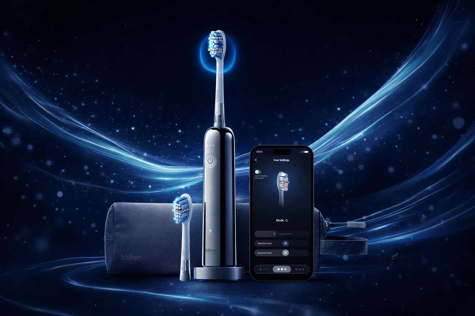 Зубна електрощітка Laifen Wave PRO Steel (Silver) (1TB92-S-XX-SS-002)