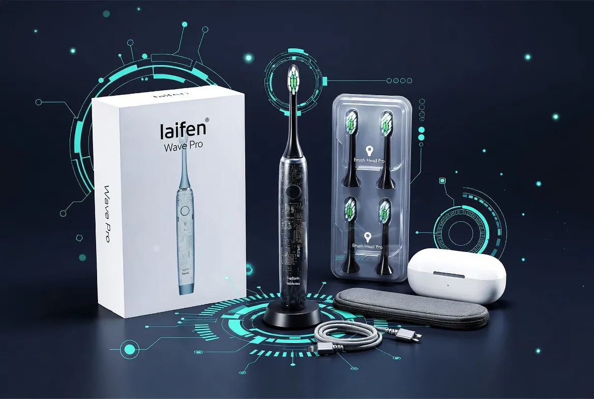 Зубна електрощітка Laifen Wave PRO (Transparent Black) (1TB92-P-XX-CR-002)