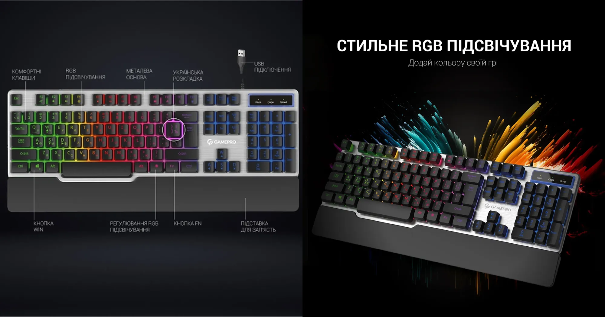 Клавиатура GamePro GK599 (GK599) (UA)