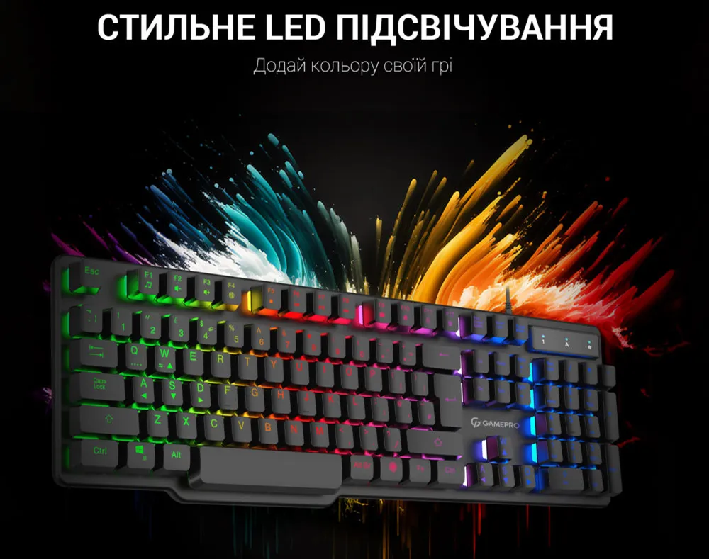 Клавиатура GamePro GK380 (Black) (GK380) (UA)