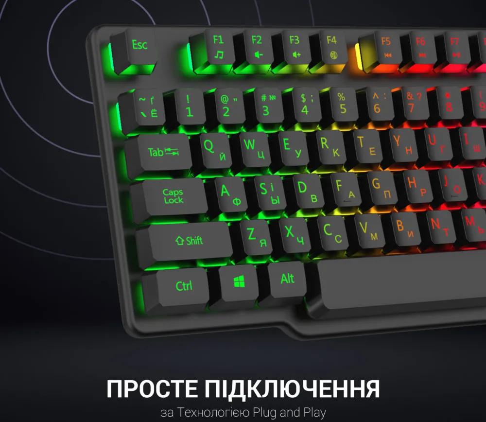 Клавиатура GamePro GK380 (Black) (GK380) (UA)