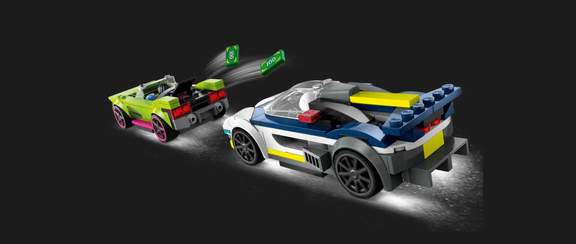 Конструктор LEGO City "Погоня за гонщиком на полицейской машине" (60415)