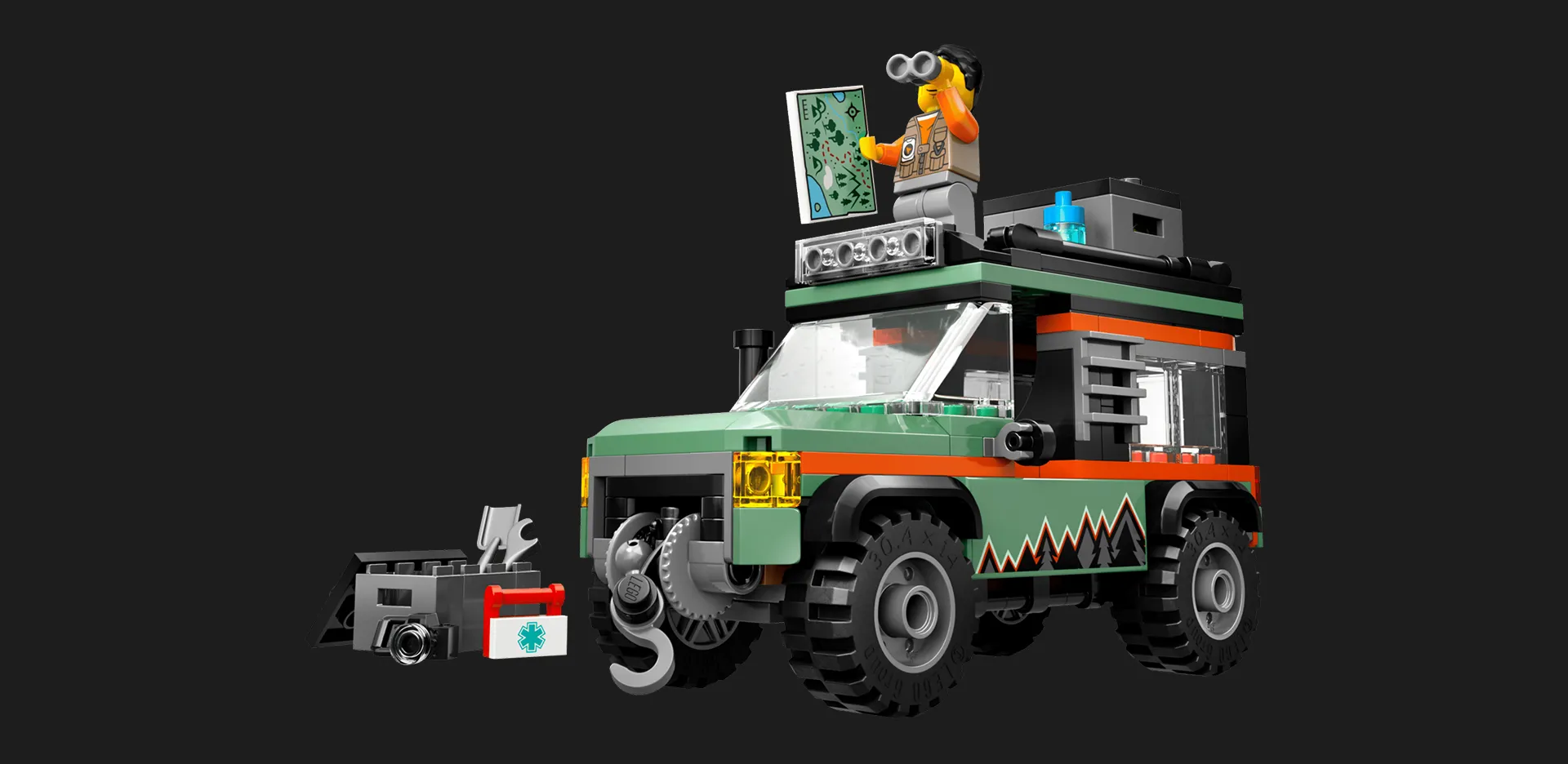 Конструктор LEGO City Позашляхова гірська вантажівка 4x4 (60447)