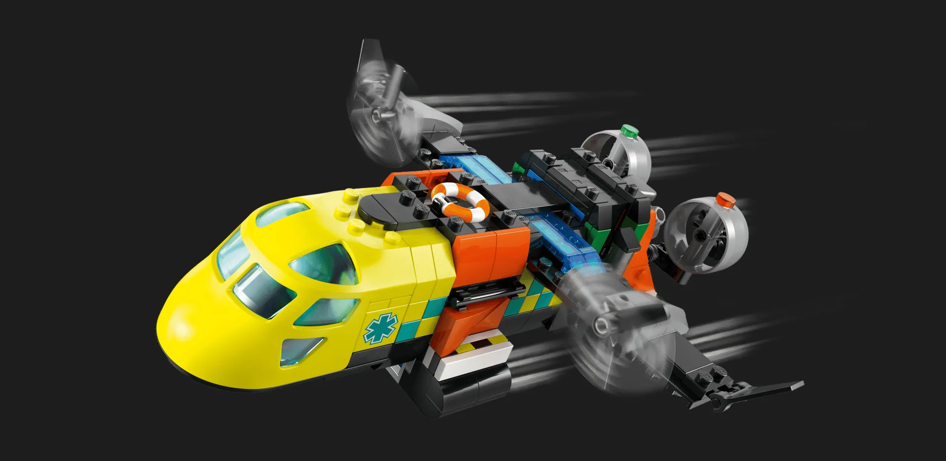 Конструктор LEGO City Ремикс с самолетом, грузовиком и судом на воздушной подушке (60505)