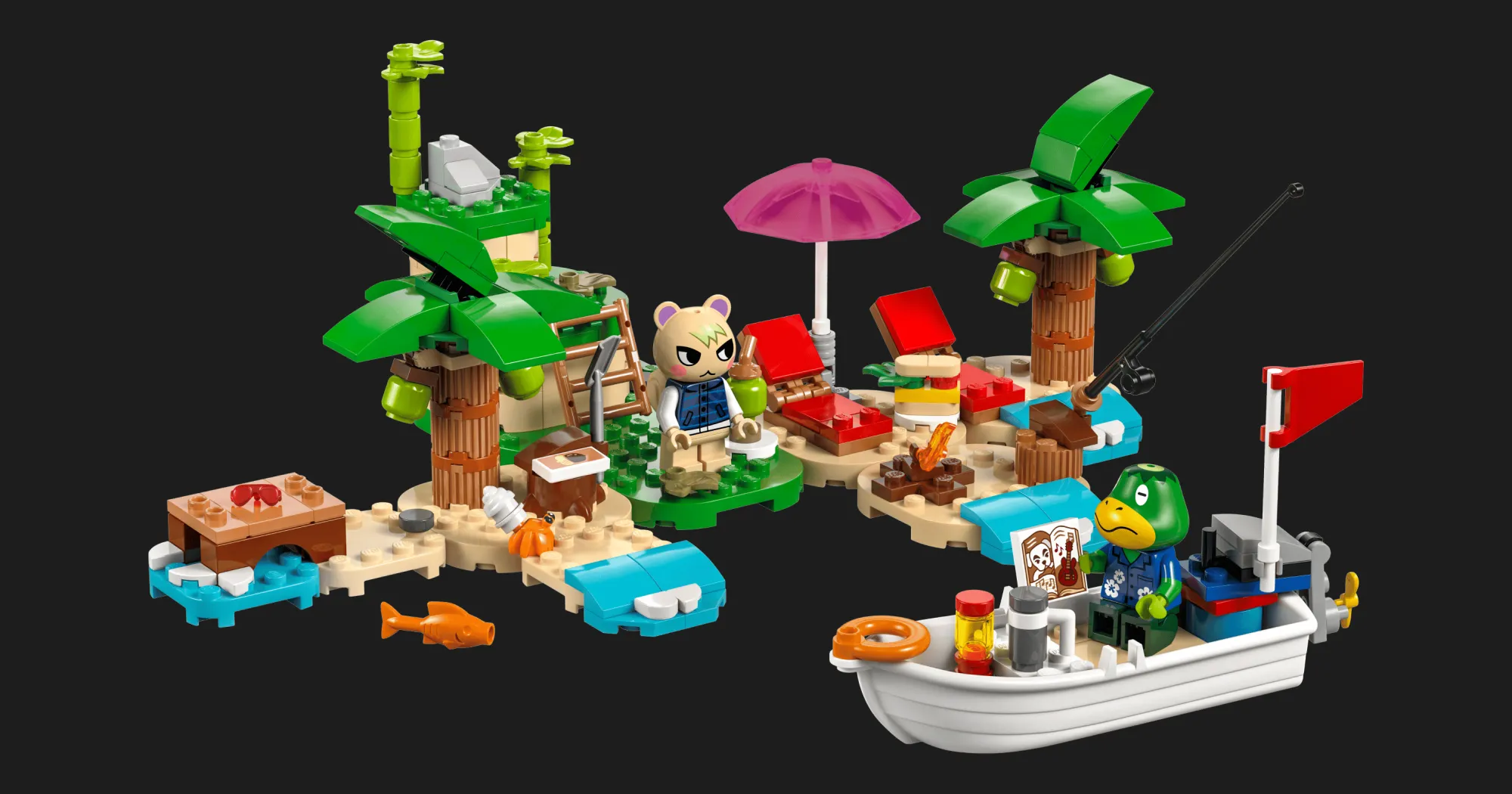 Конструктор LEGO Animal Crossing Острівна екскурсія Kapp'n на човні (77048)