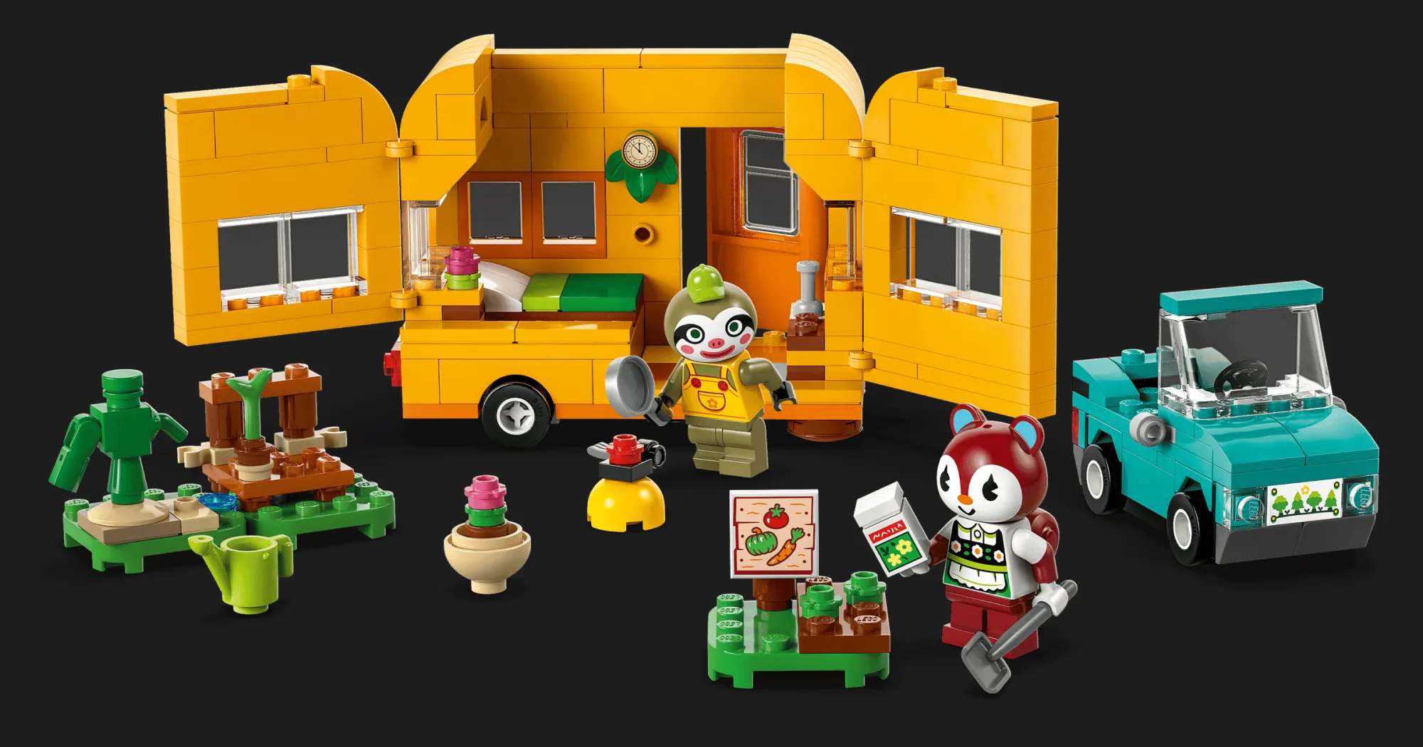 Конструктор LEGO Animal Crossing Садова крамниця і караван, що належать Leif (77054)
