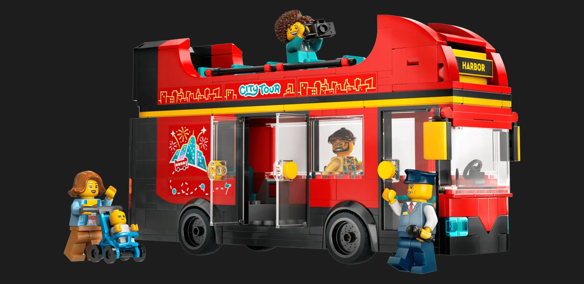 ​Конструктор LEGO City Красный двухэтажный экскурсионный автобус (60407)