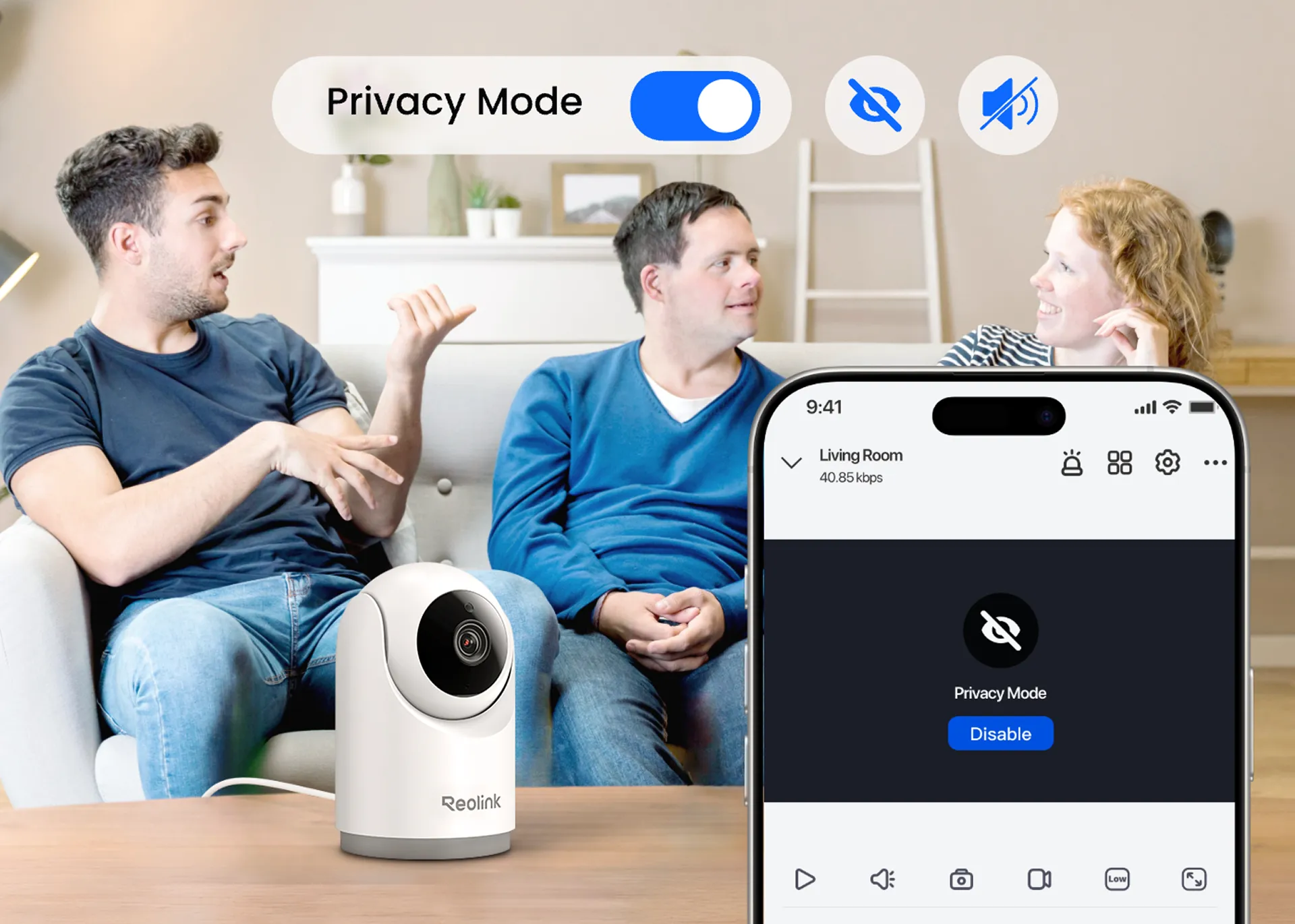 IP камера Reolink E Series E331 (White) (UA)