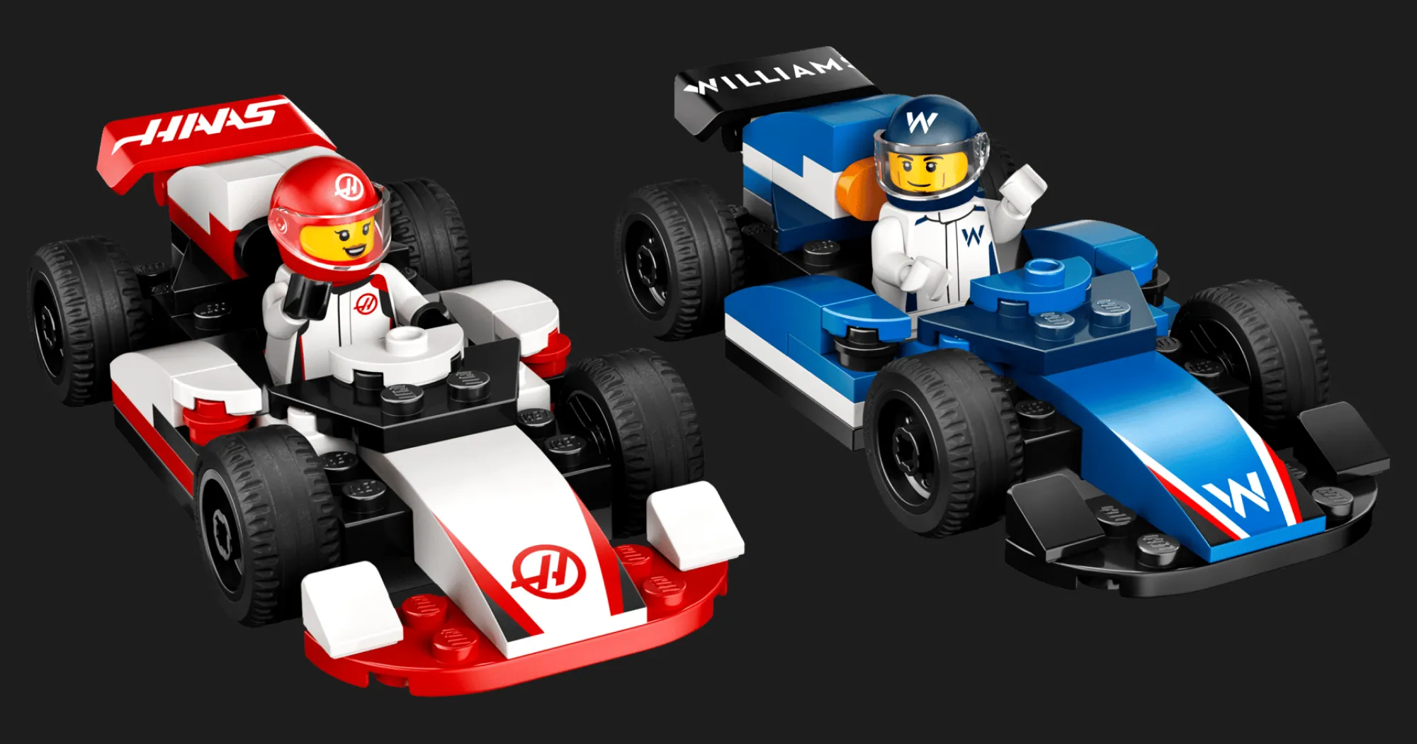 Конструктор LEGO City Автомобілі для перегонів F1 команд Williams Racing та Haas F1 (60464)
