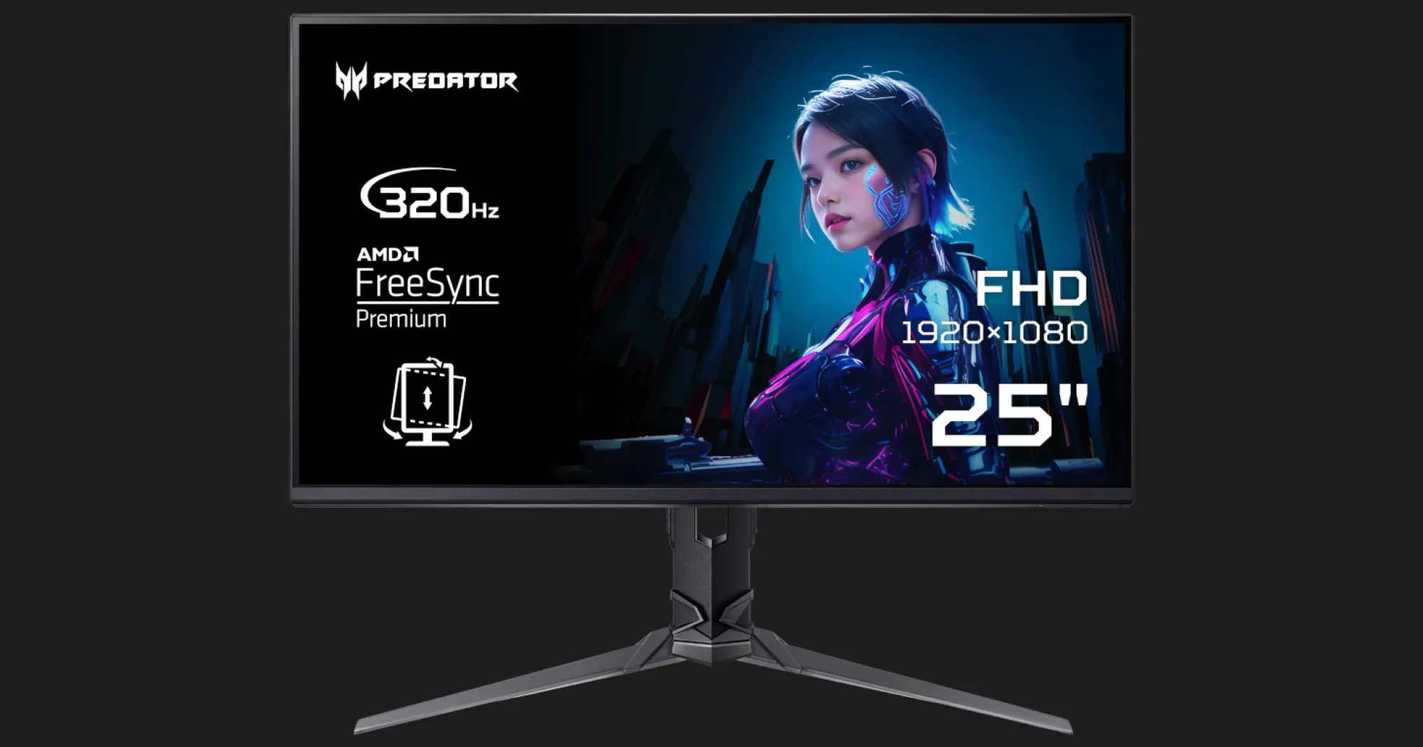 Монитор Acer 24.5" XB253QF3BMIIPRX (UM.KX3EE.301) (UA)