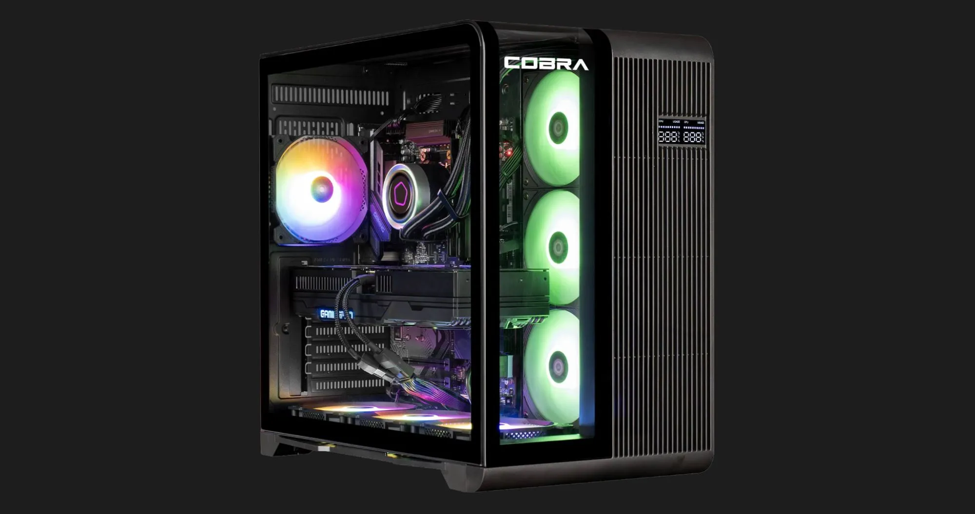 Компьютер COBRA Gaming (AMD Ryzen 9 9900X/32GB/1.5TB (SSD)/RTX 5080) (A99X.32.S15.58.22050)