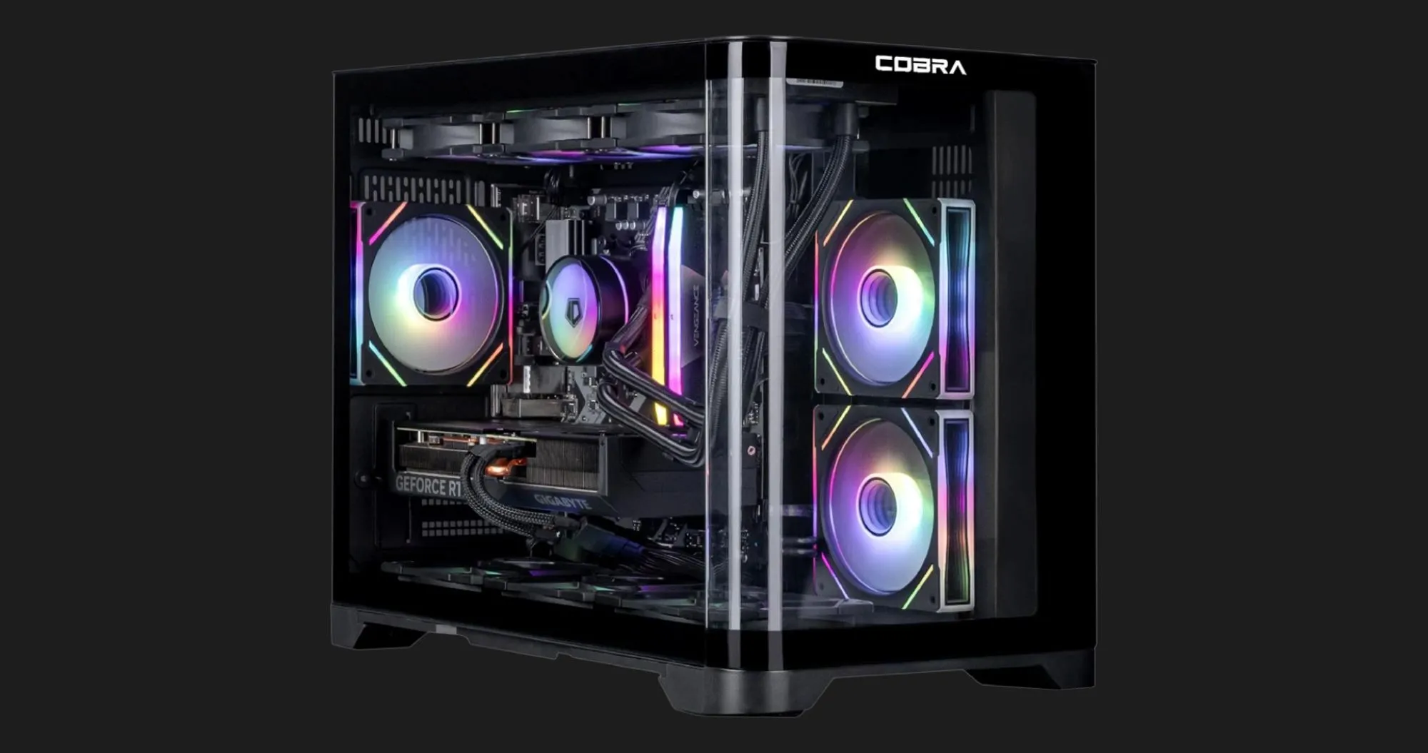 Комп'ютер COBRA Gaming (AMD Ryzen 7 9800X3D/64GB/2TB (SSD)/RTX 5080) (A98X3D.64.S20.58.21829W)