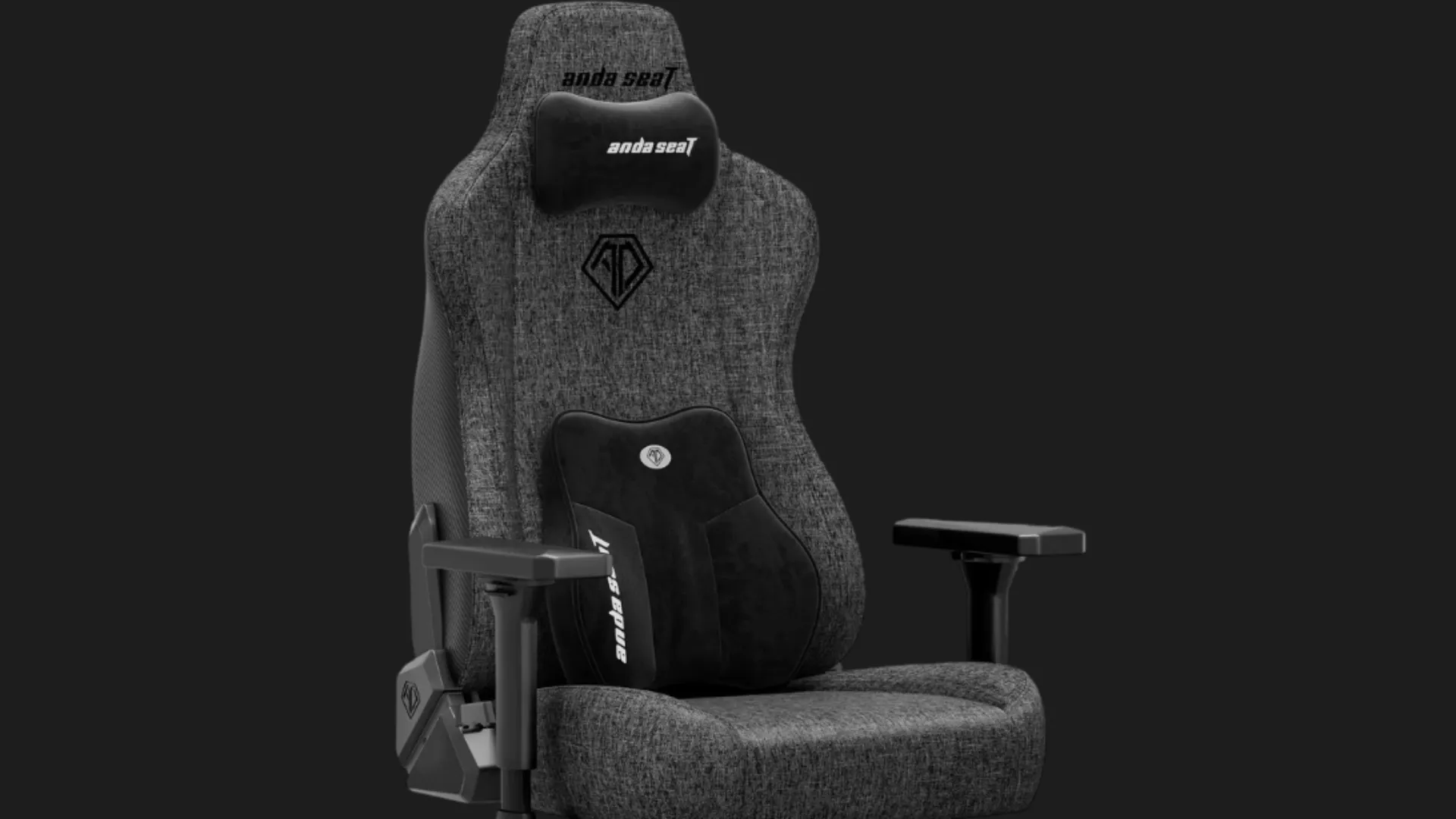 Крісло для геймерів Anda Seat Kaiser 3E Size XL Fabric (Dark Gray) (UA)