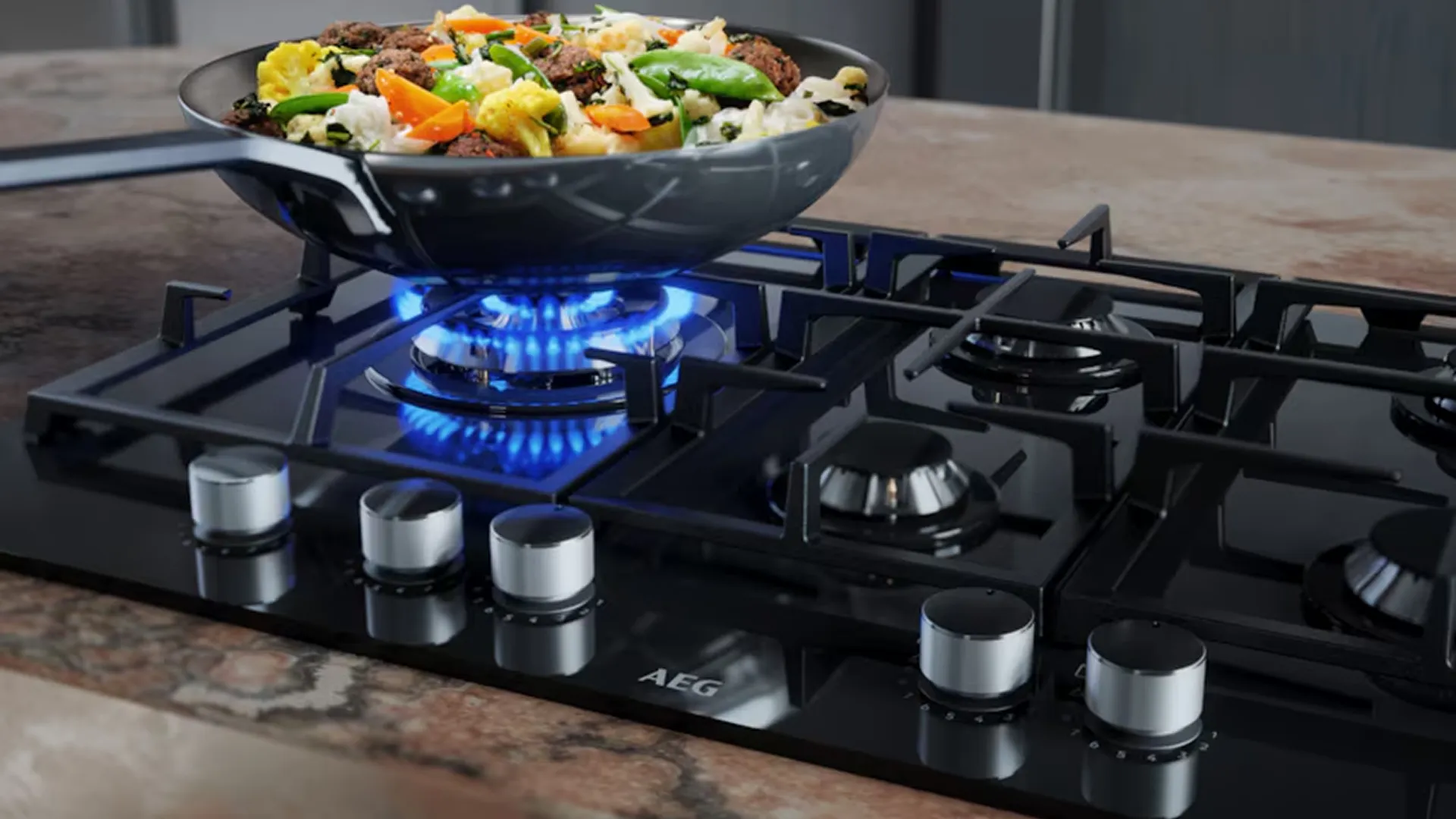 Варильна поверхня AEG газова HGB64420SM