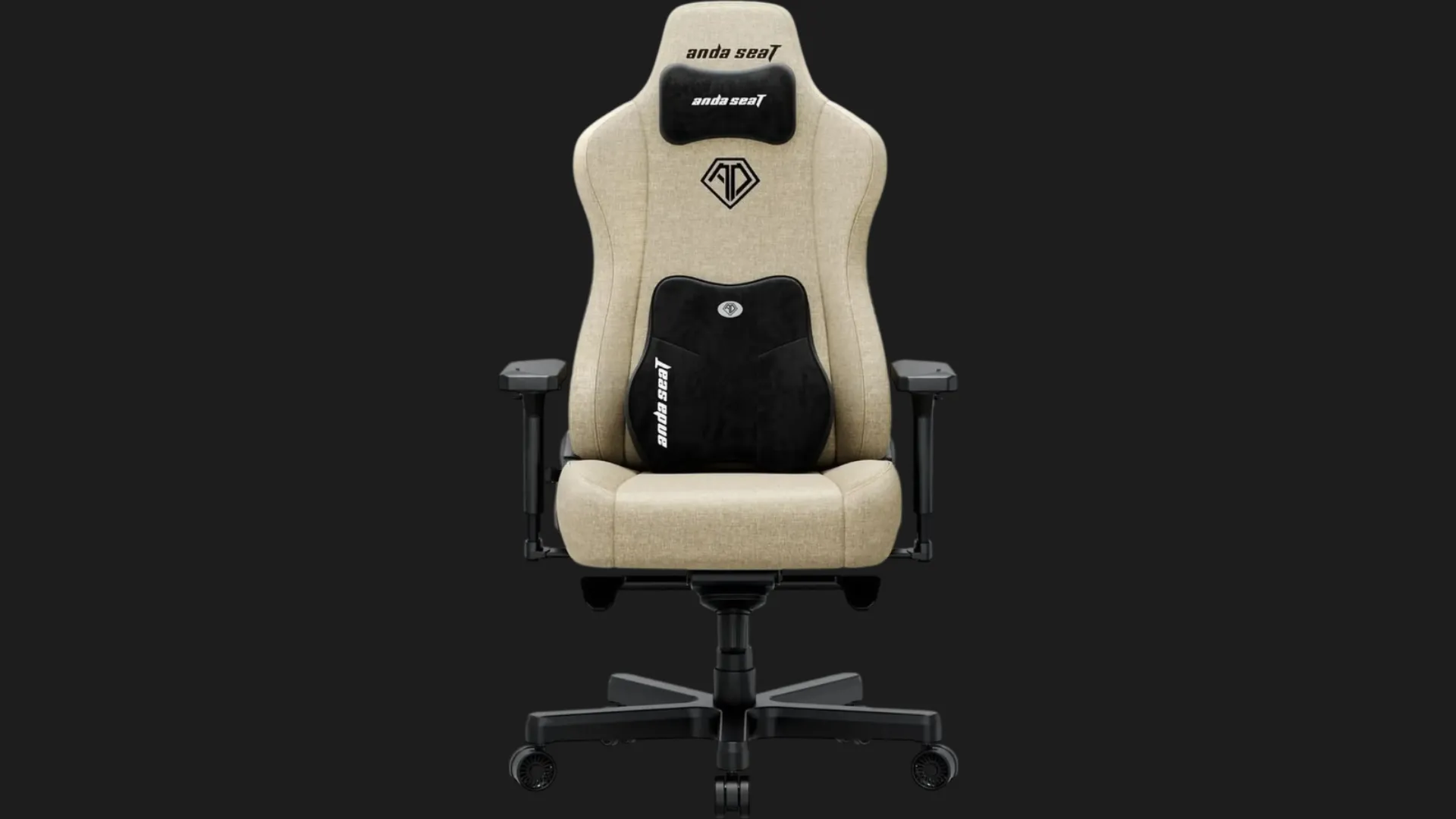 Кресло для геймеров Anda Seat Kaiser 3E Size XL Fabric (Beige) (UA)