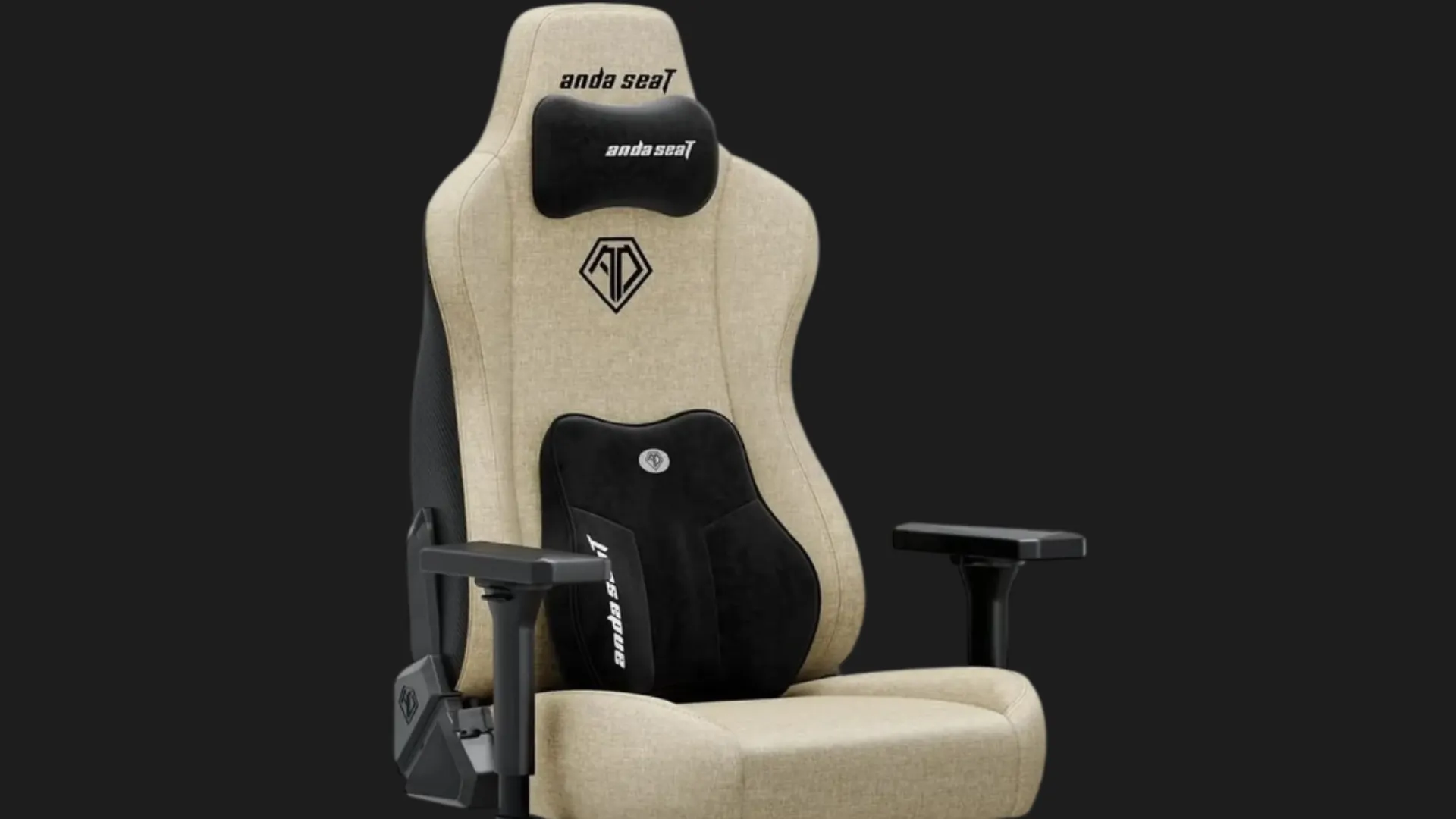Крісло для геймерів Anda Seat Kaiser 3E Size XL Fabric (Beige) (UA)