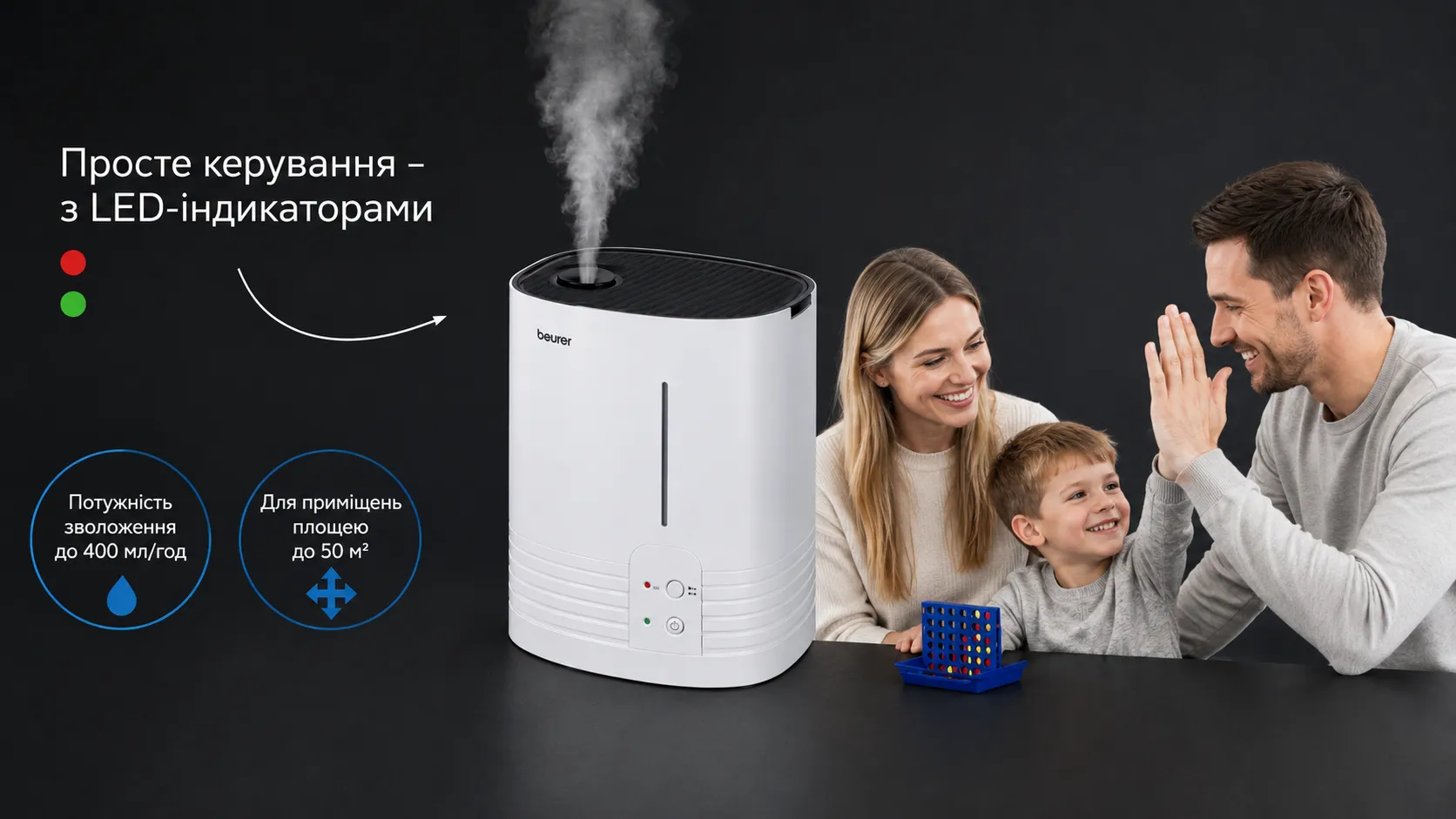 Зволожувач повітря Beurer LB 55 (White)