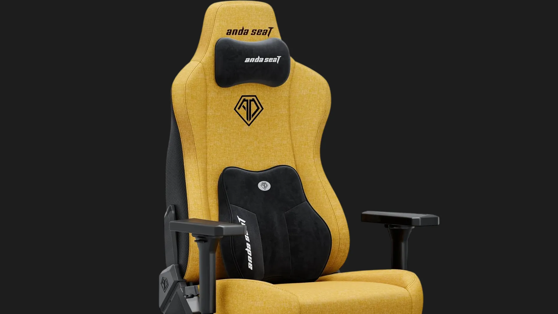 Крісло для геймерів Anda Seat Kaiser 3E Size XL Fabric (Bright Yellow) (UA)