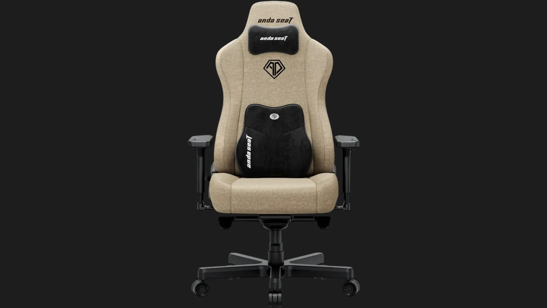 Кресло для геймеров Anda Seat Kaiser 3E Size XL Fabric (Dark Beige) (UA)