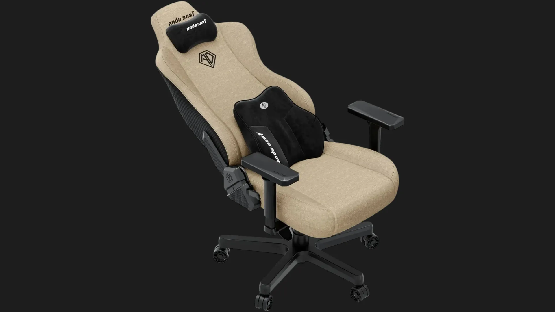 Кресло для геймеров Anda Seat Kaiser 3E Size XL Fabric (Dark Beige) (UA)